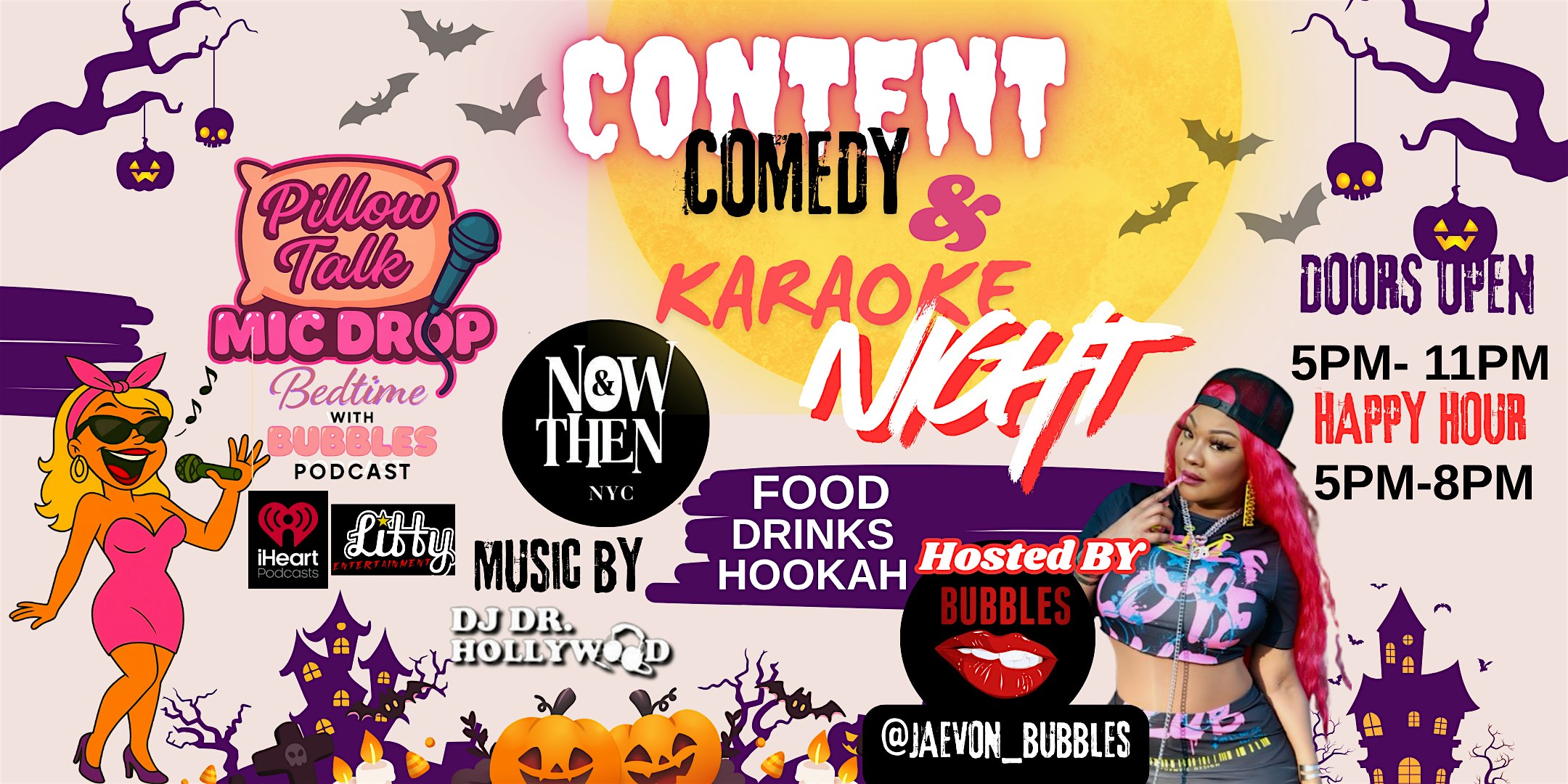 Pillow talk with bedtime with bubbles podcast at Now And Then NYC – Brooklyn, NY