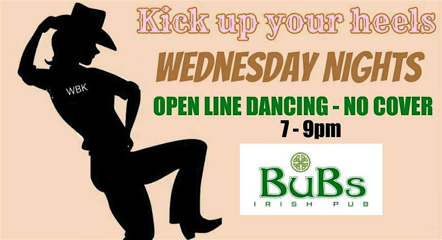 Open Line Dancing Nights at Bub’s Germantown No Cover – FREE at Bubs Irish Pub – Germantown, WI