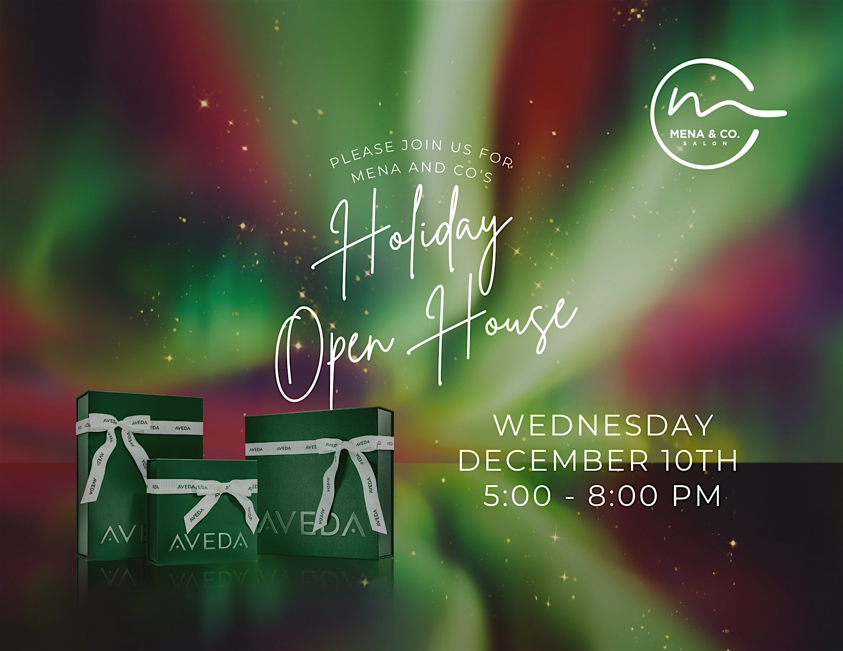 Mena and Co.’s Holiday Open House and Holiday Blowout Party at Mena and Co. Salon & Boutique – Modesto, CA