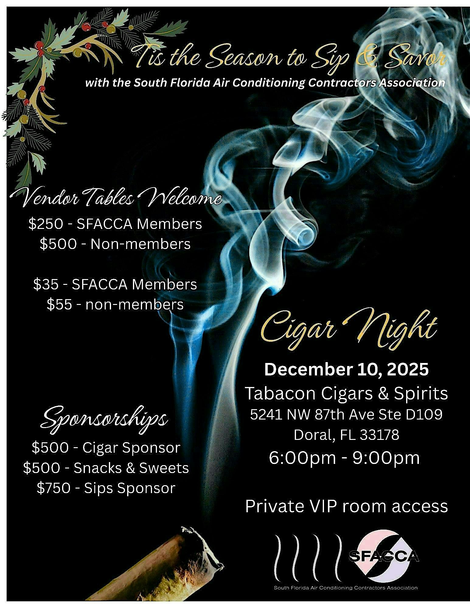 Cigar Night at Tabacon Cigars and Spirits – Doral, FL