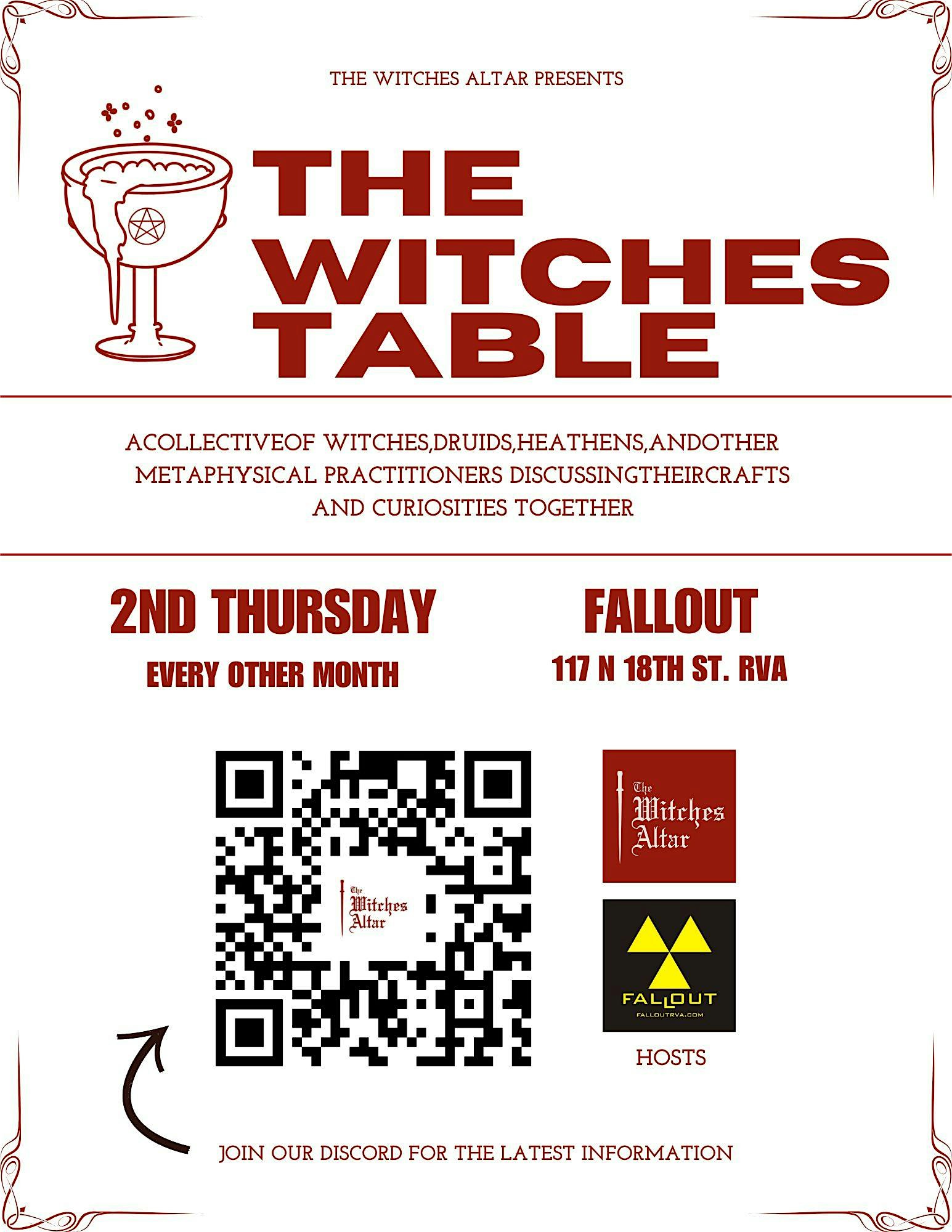 Witches Table RVA at Fallout – Richmond, VA