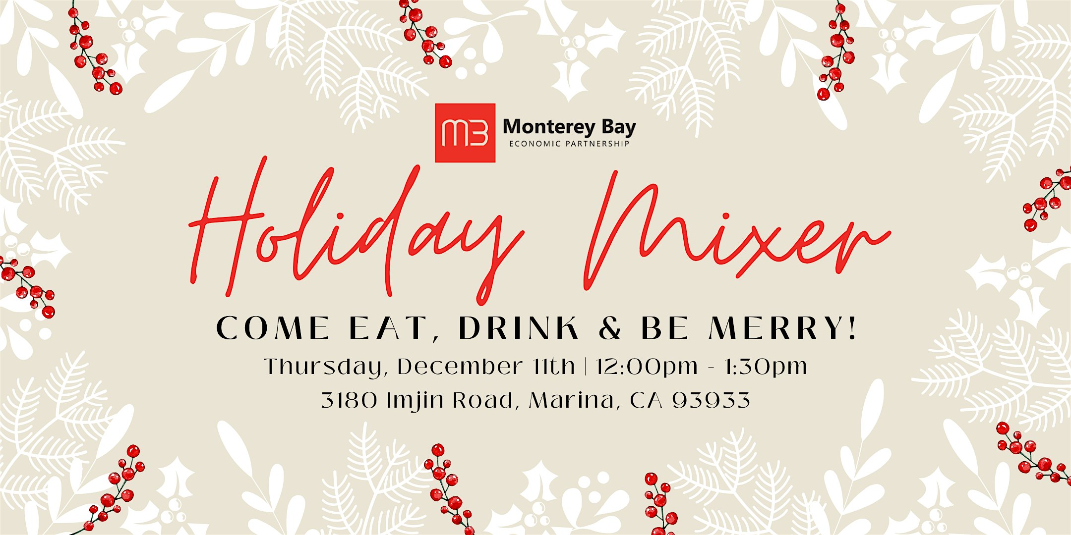 MBEP Holiday Mixer at 3180 Imjin Rd – Marina, CA
