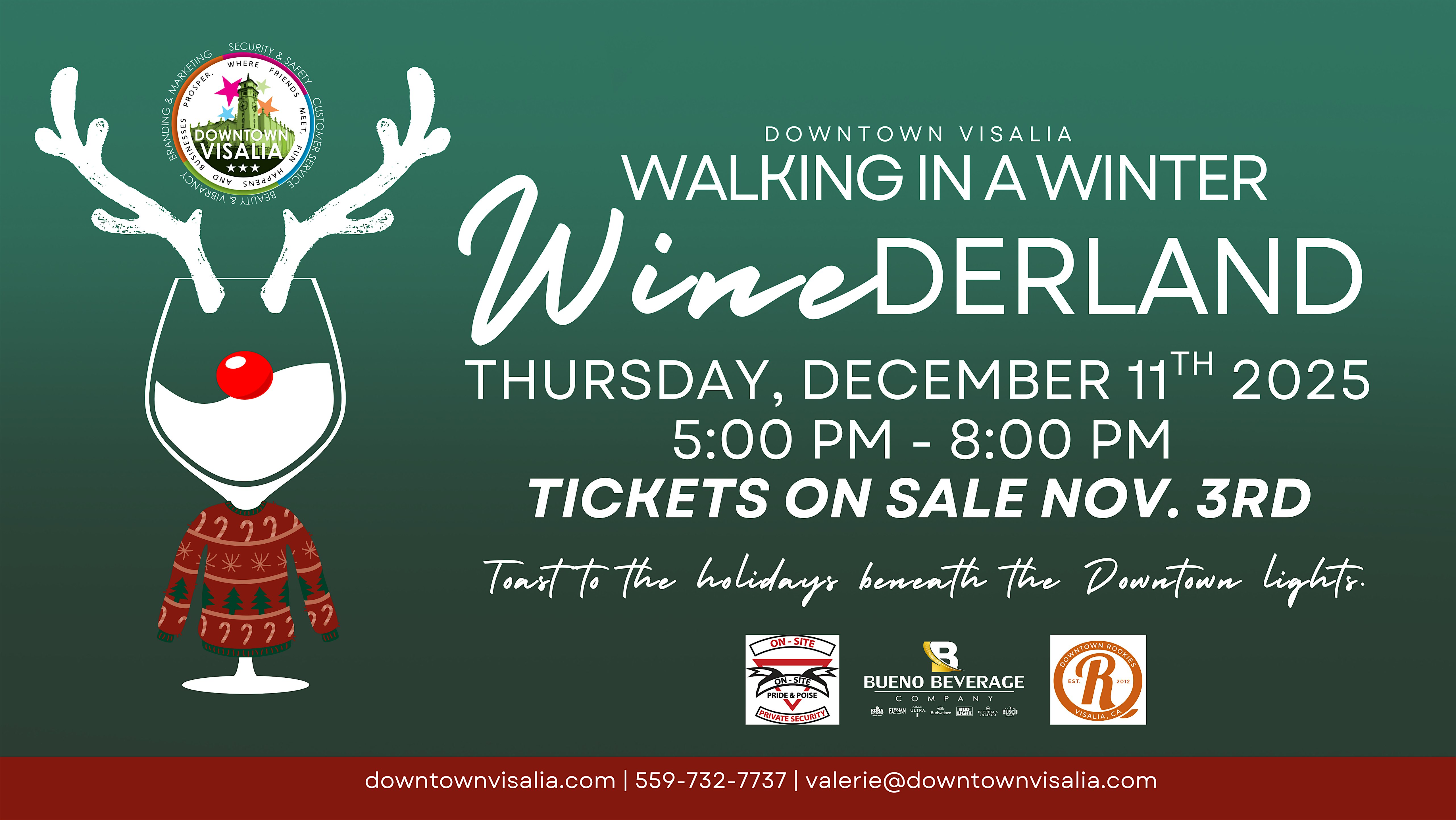 DTV Winter Wine Walk at Downtown Visalia – Visalia, CA