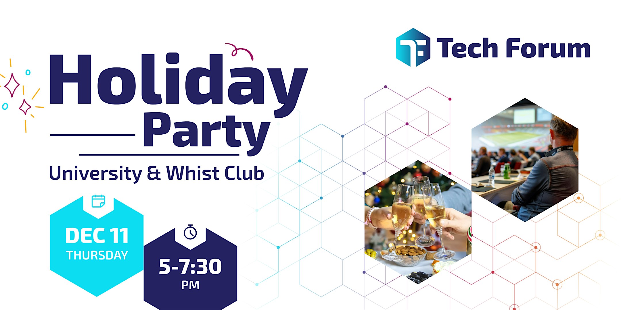 Tech Forum Holiday Party 2025 at University and Whist Club – Wilmington, DE