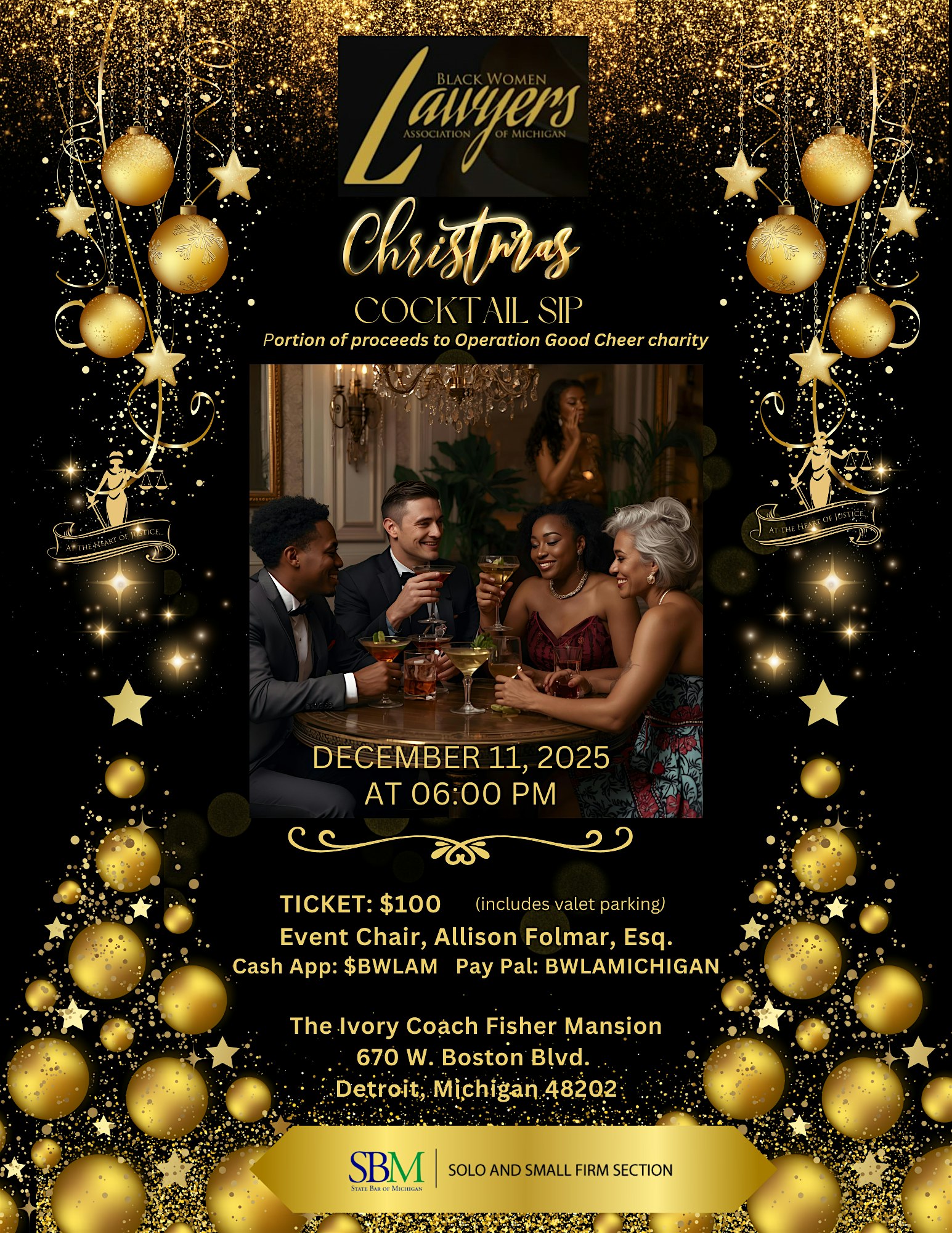 BWLAM Annual Cocktail Sip at The Ivory Coach Fisher Mansion – Detroit, MI