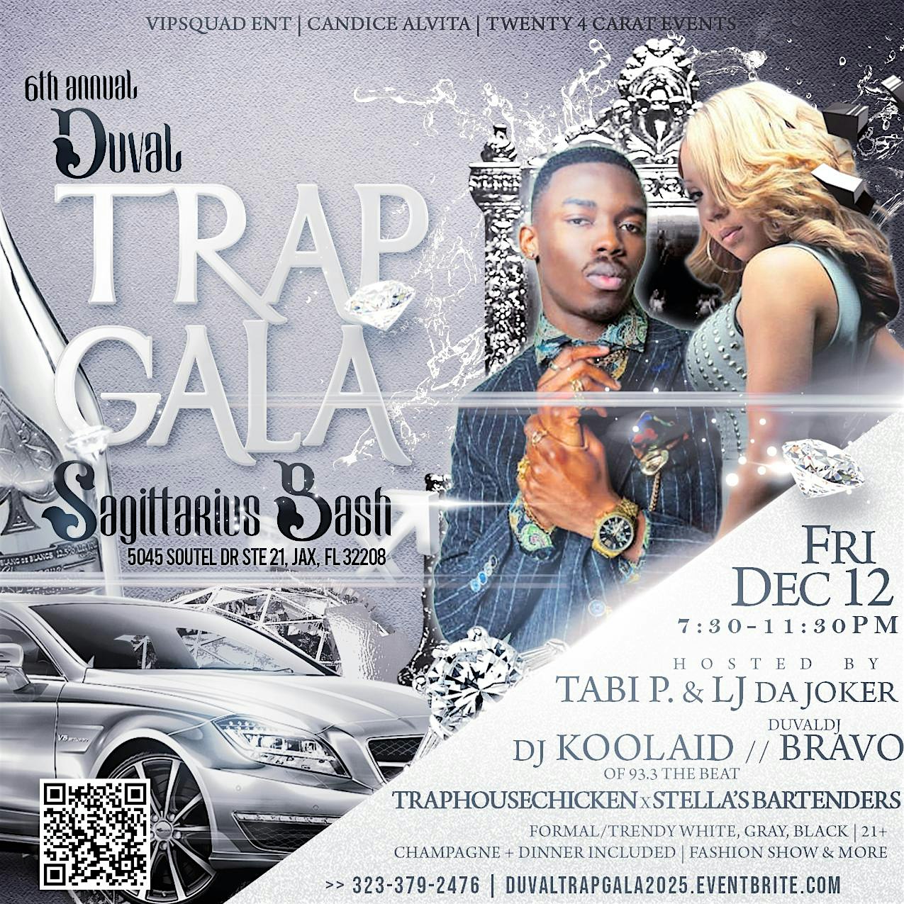6th Annual Duval Trap Gala: Sagittarius Bash 2025 at 5045 Soutel Dr ste 21 – Jacksonville, FL