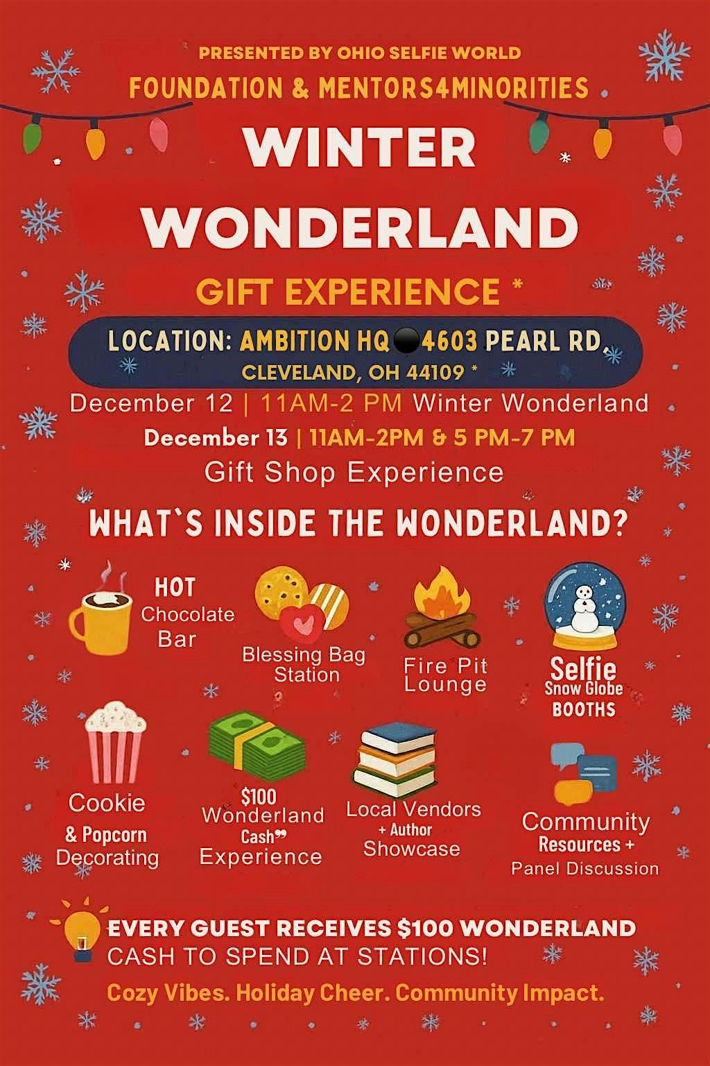 Winter Wonderland Gift Experience! Get $100 to Spend & Enjoy Festive Fun at 4603 Pearl Rd – Cleveland, OH