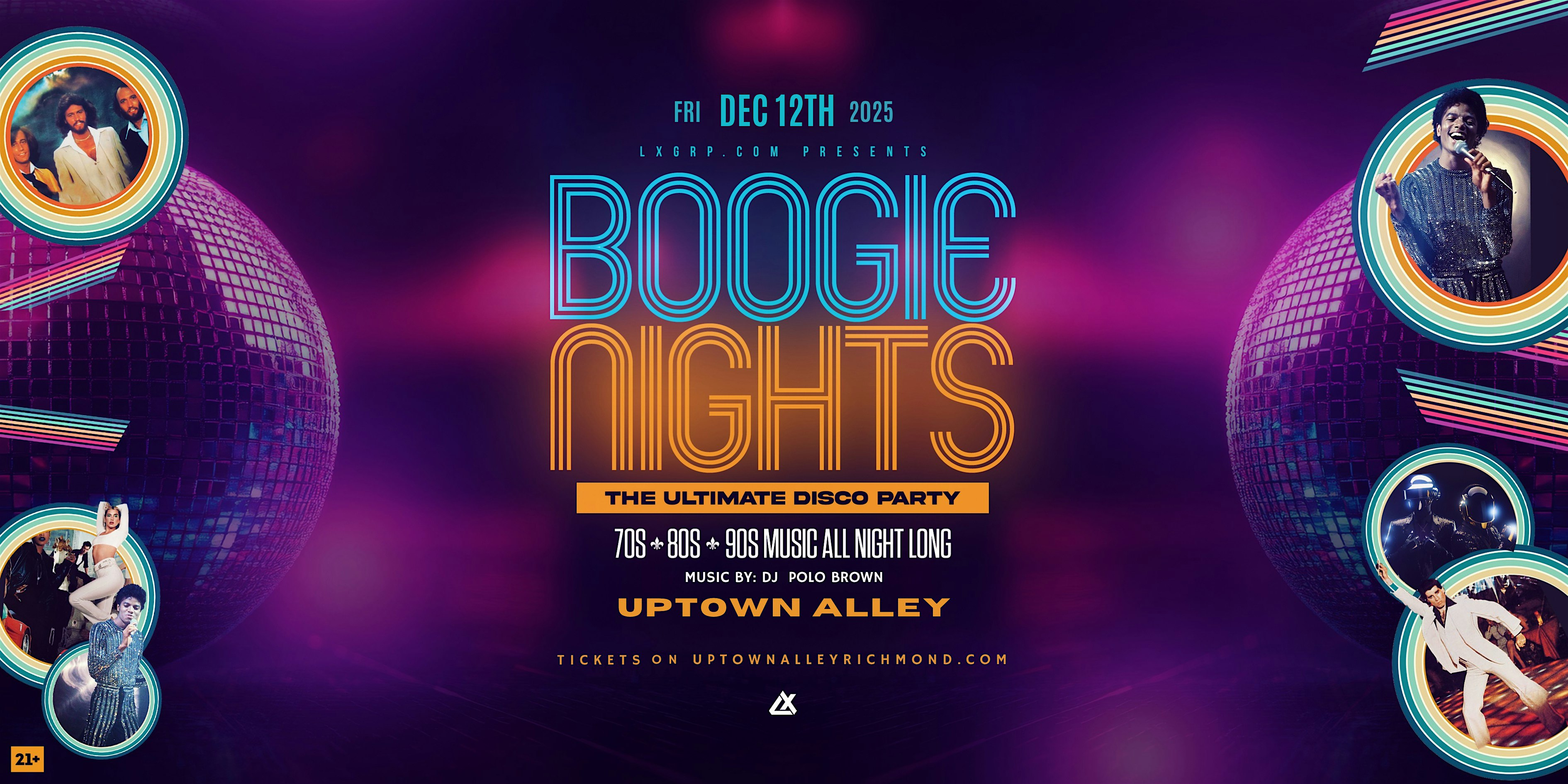 Boogie Nights: The Ultimate Disco Party at Uptown Alley Richmond – Midlothian, VA
