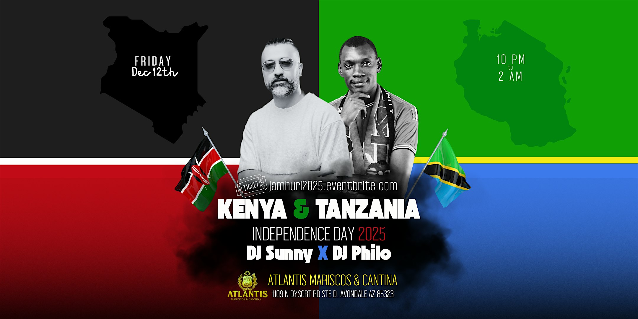 Kenyan & Tanzania Independence celebration in Phoenix at ATLANTIS MARISCOS & CANTINA – Avondale, AZ