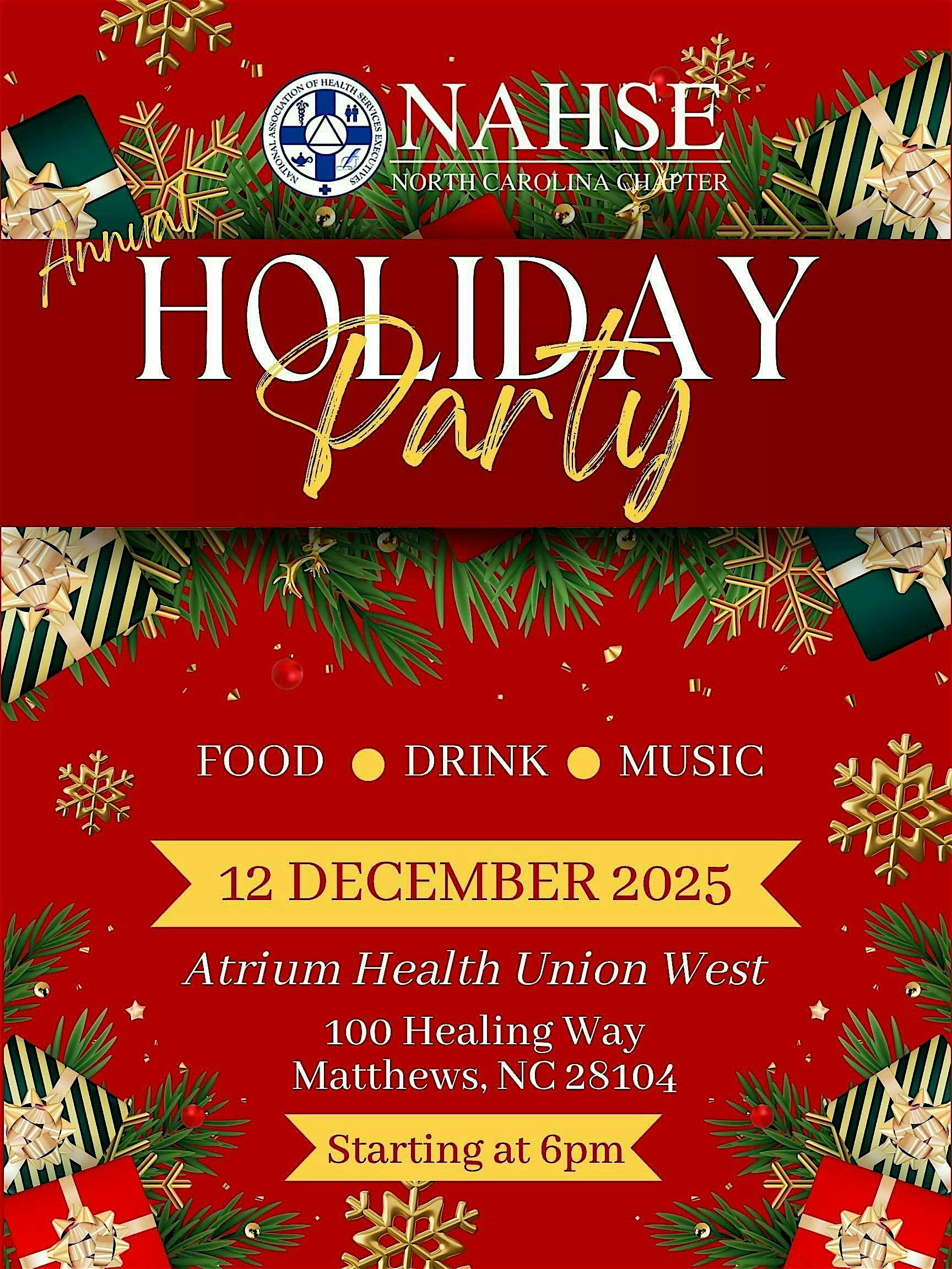 2025 NAHSE NC Holiday Party at Atrium Health Union West – Matthews, NC