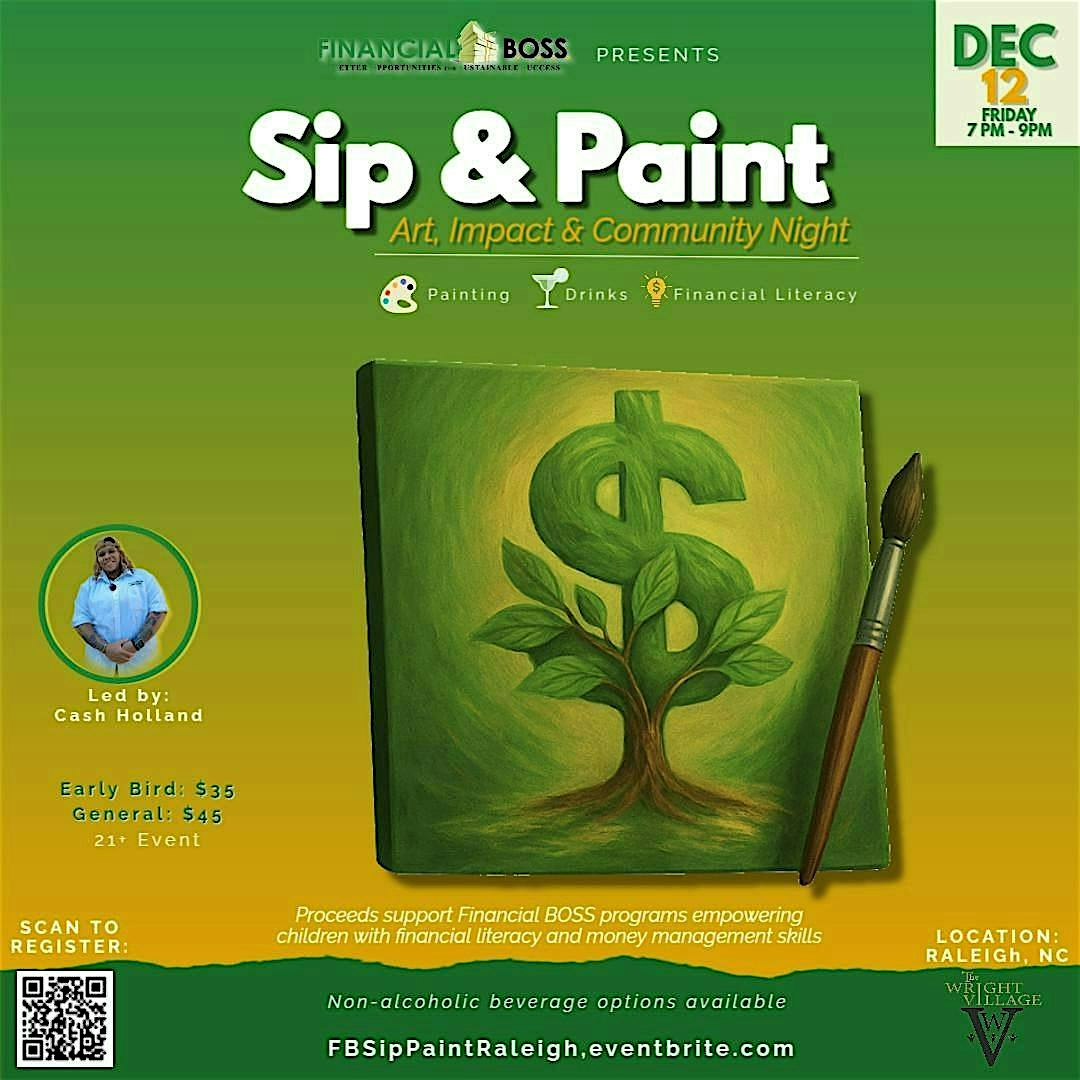 Sip & Paint: Art, Impact & Community Night at The Wright Village – Raleigh, NC
