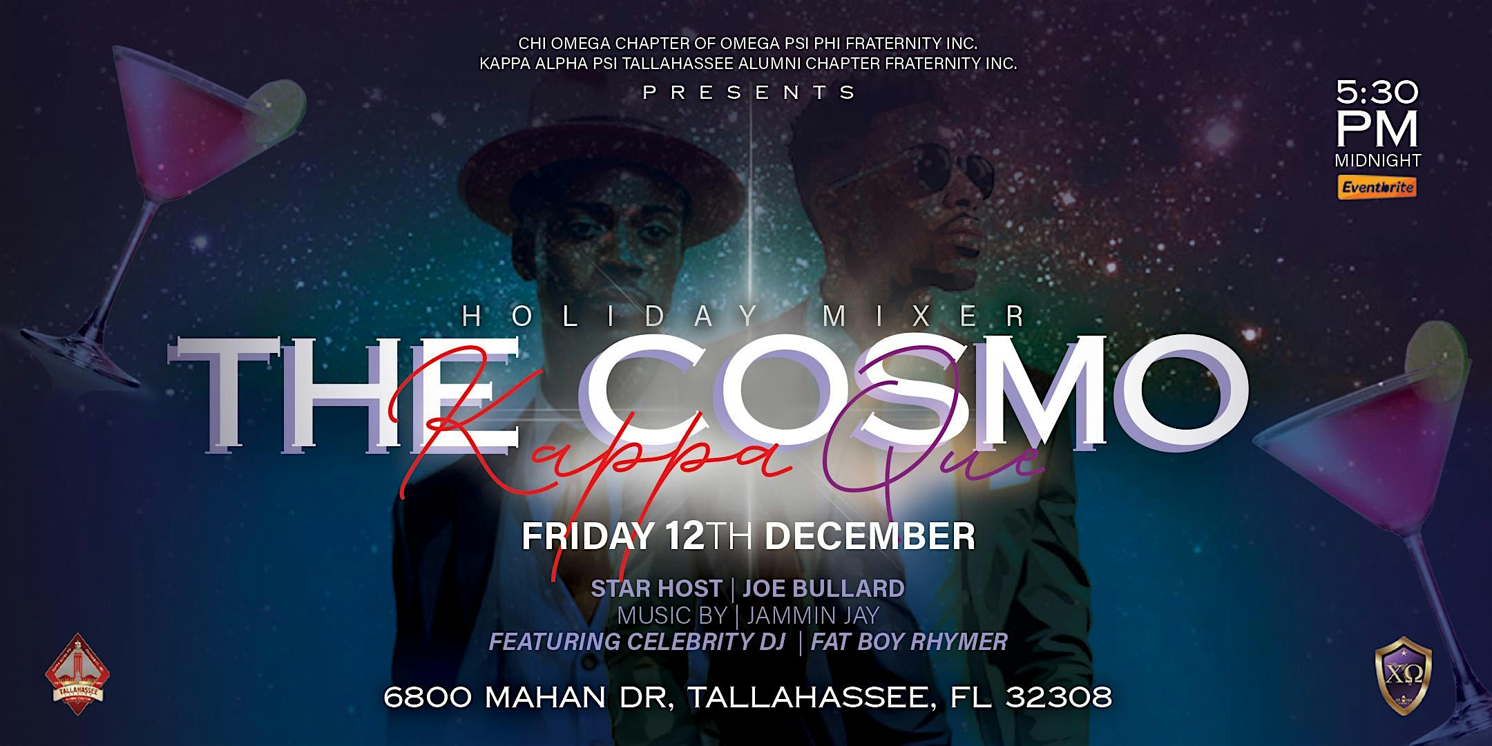 KAPPA | QUE “THE COSMO” Holiday Mixer at 6800 Mahan Dr – Tallahassee, FL