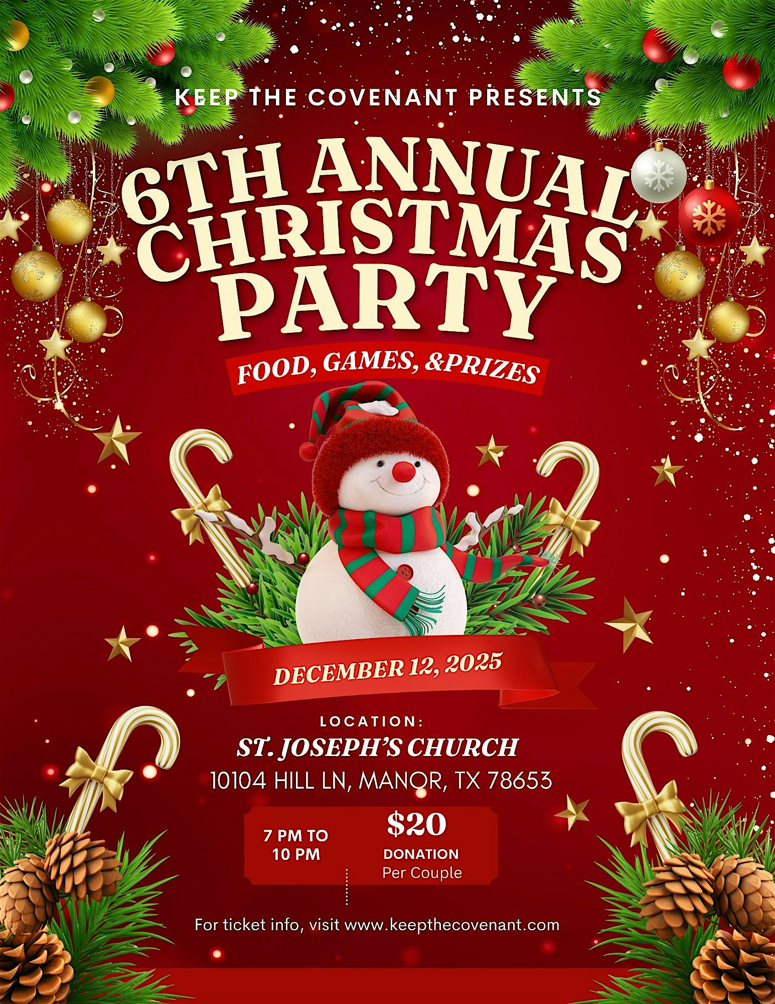 6th Annual Christmas Party at St Joseph Catholic Church – Manor, TX
