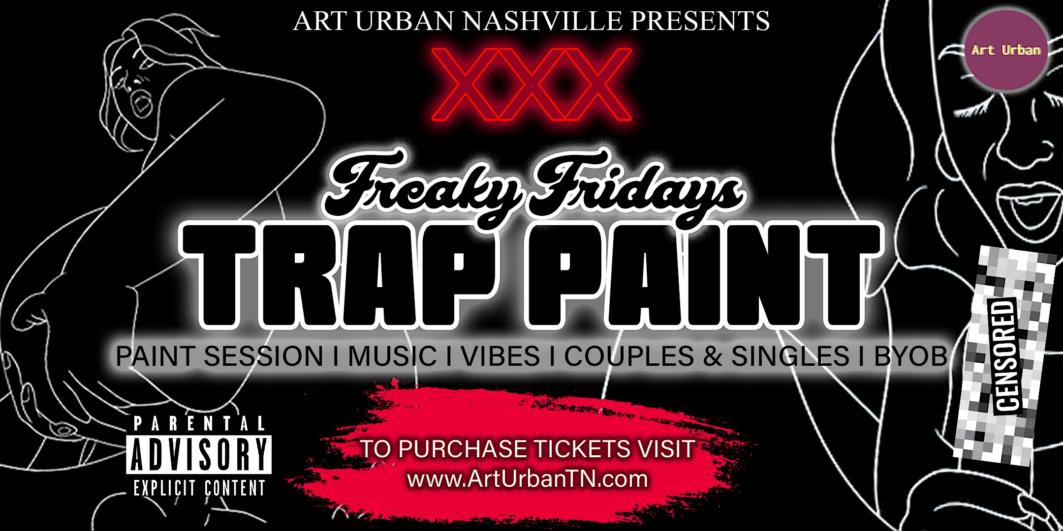 Freaky Friday: a Trap Paint Party at Art Urban – NASHVILLE, TN