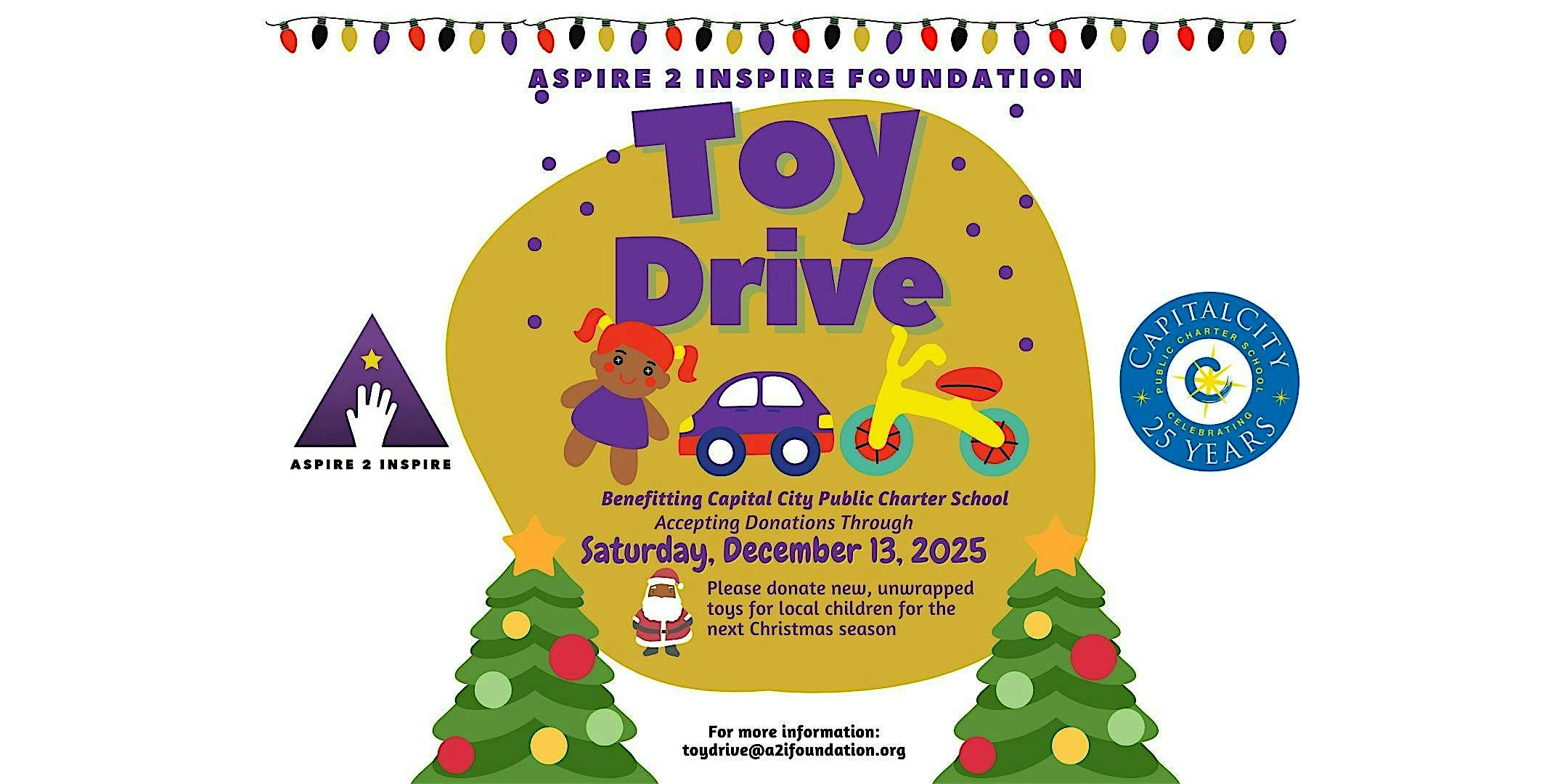 A2I Toy Drive Gift Wrapping Social at Capital City Public Charter School – Washington, DC