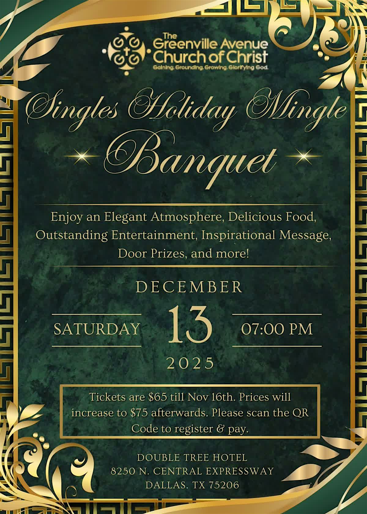 2025 GACC Singles’ Holiday Mingle at DoubleTree by Hilton Hotel Dallas – Richardson – Richardson, TX