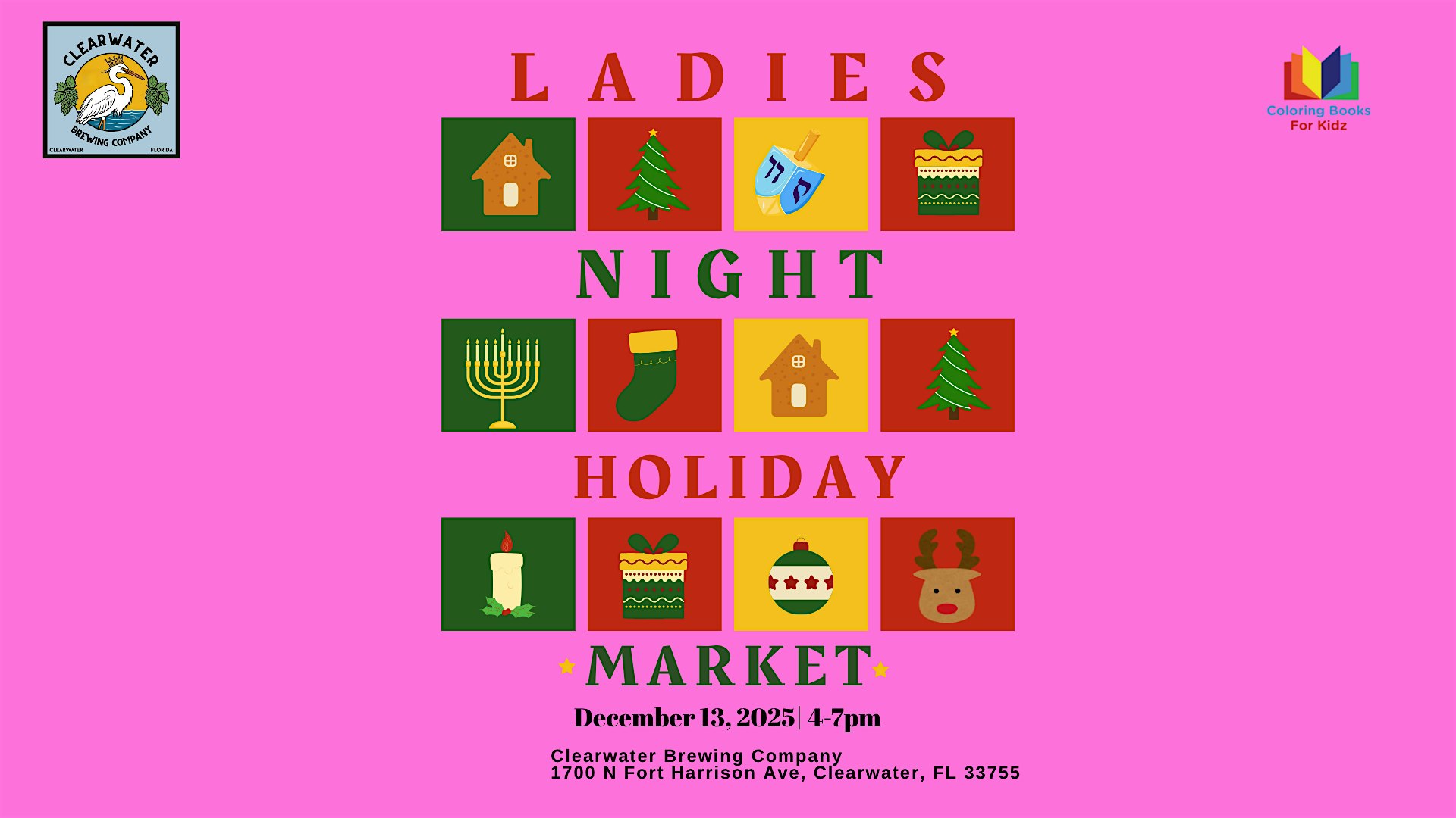 Holiday Market: Ladies Night Out at Clearwater Brewing Company at Clearwater Brewing Company – Clearwater, FL