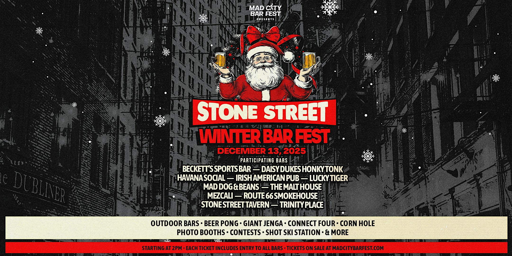 Stone Street Holiday Bar Fest at Stone Street – New York, NY