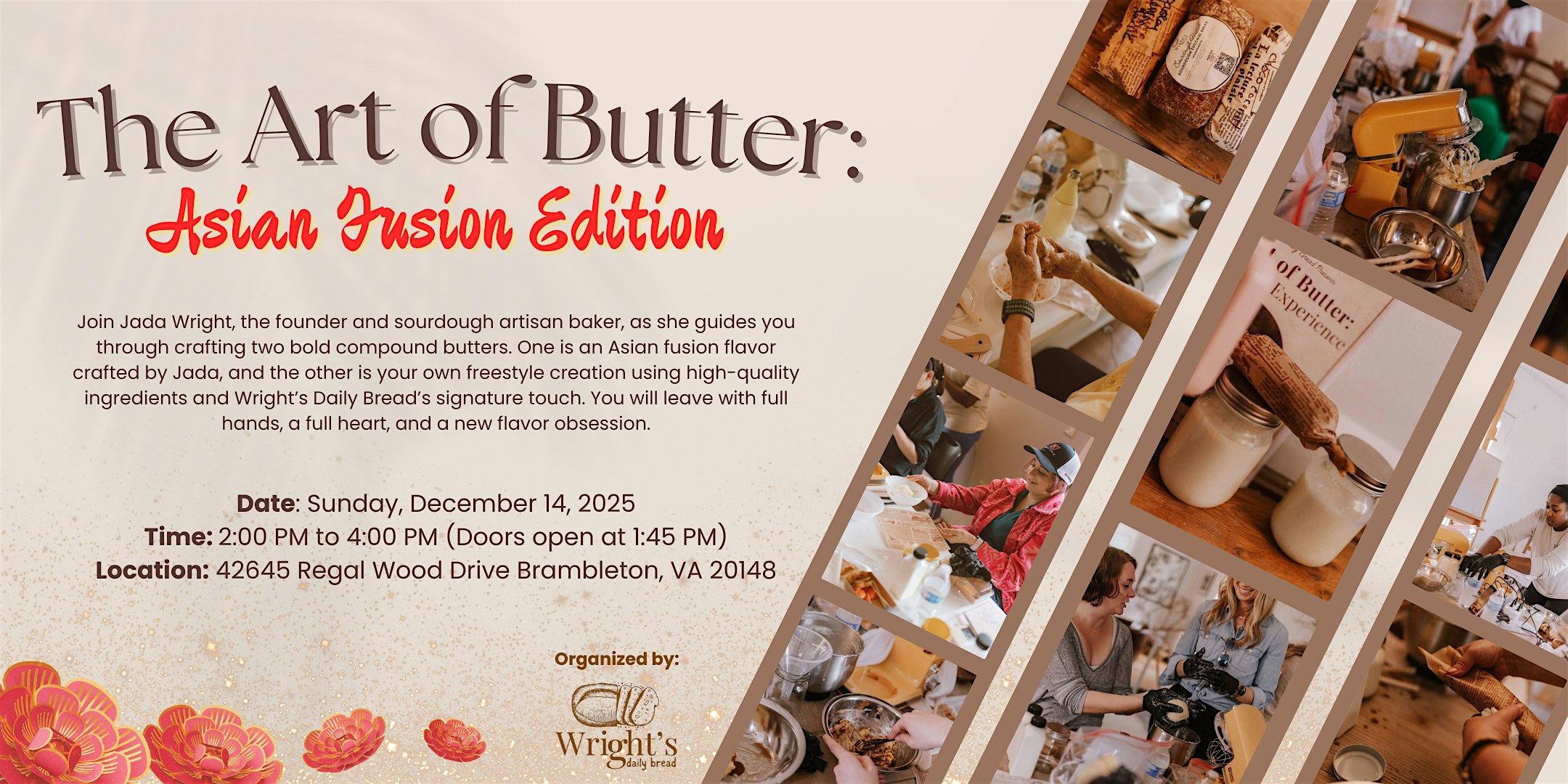 The Art of Butter Workshop: Asian Fusion Edition at 42645 Regal Wood Dr – Brambleton, VA