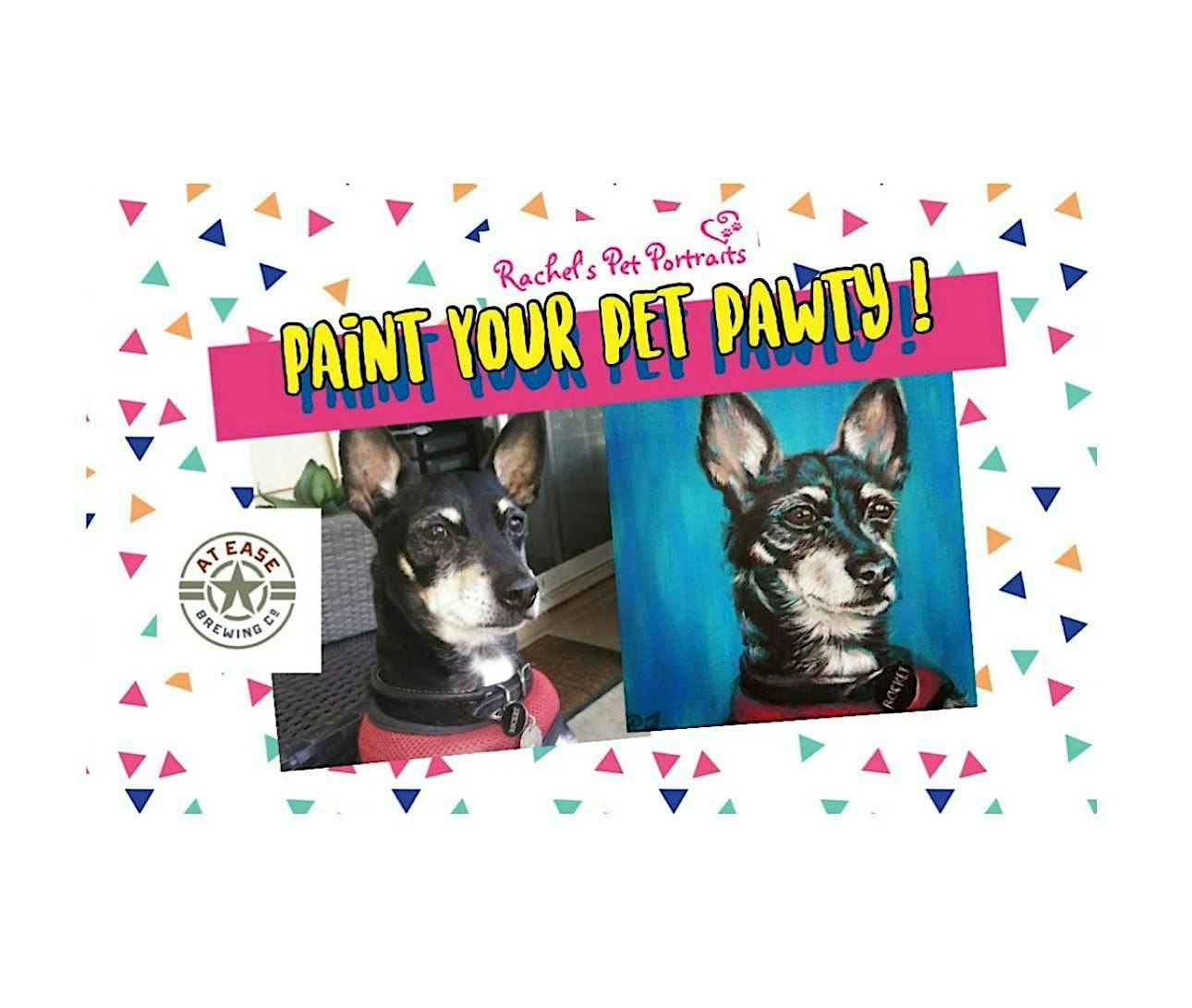 Paint Your Pet Pawty! At Ease Brewing!! at At Ease Brewing Company – Sacramento, CA