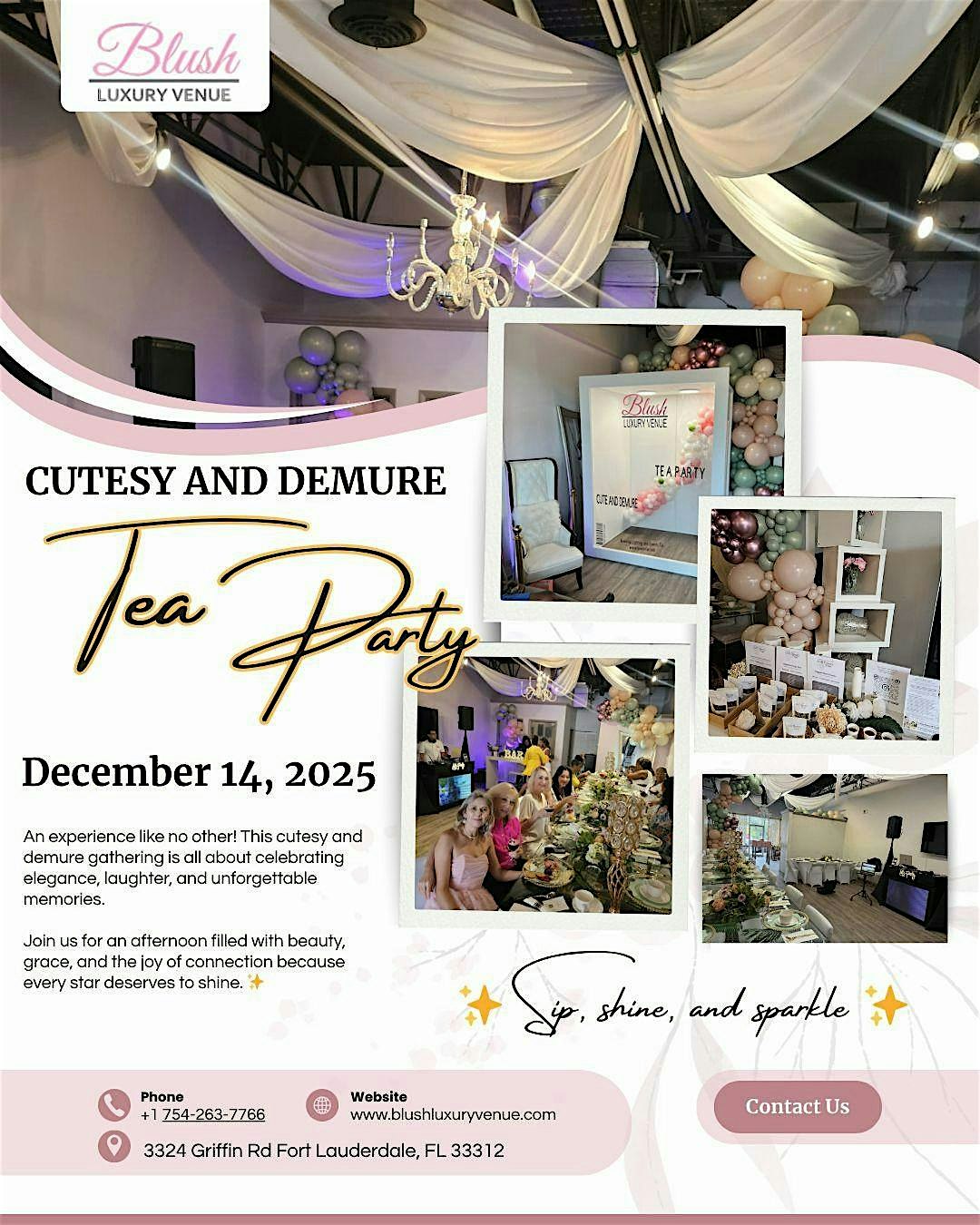 Cutesy and Demure Star Tea Party ✨ (Fort Pierce to Blush) at 2303 N US Hwy 1 – Fort Pierce, FL