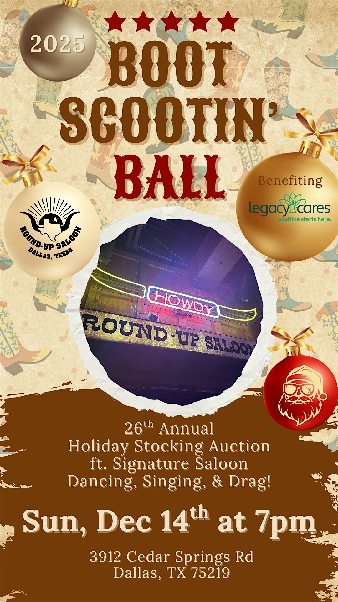 Boot Scootin Ball & Charity Auction at Round-Up Saloon – Dallas, TX
