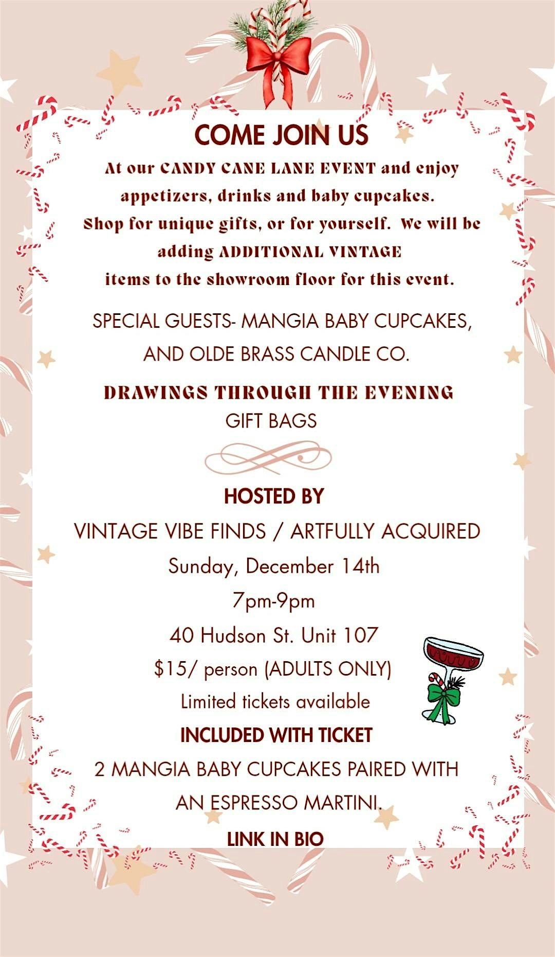 Vintage Vibe Finds private holiday shopping experience at 40 Hudson St unit 107 – Annapolis, MD