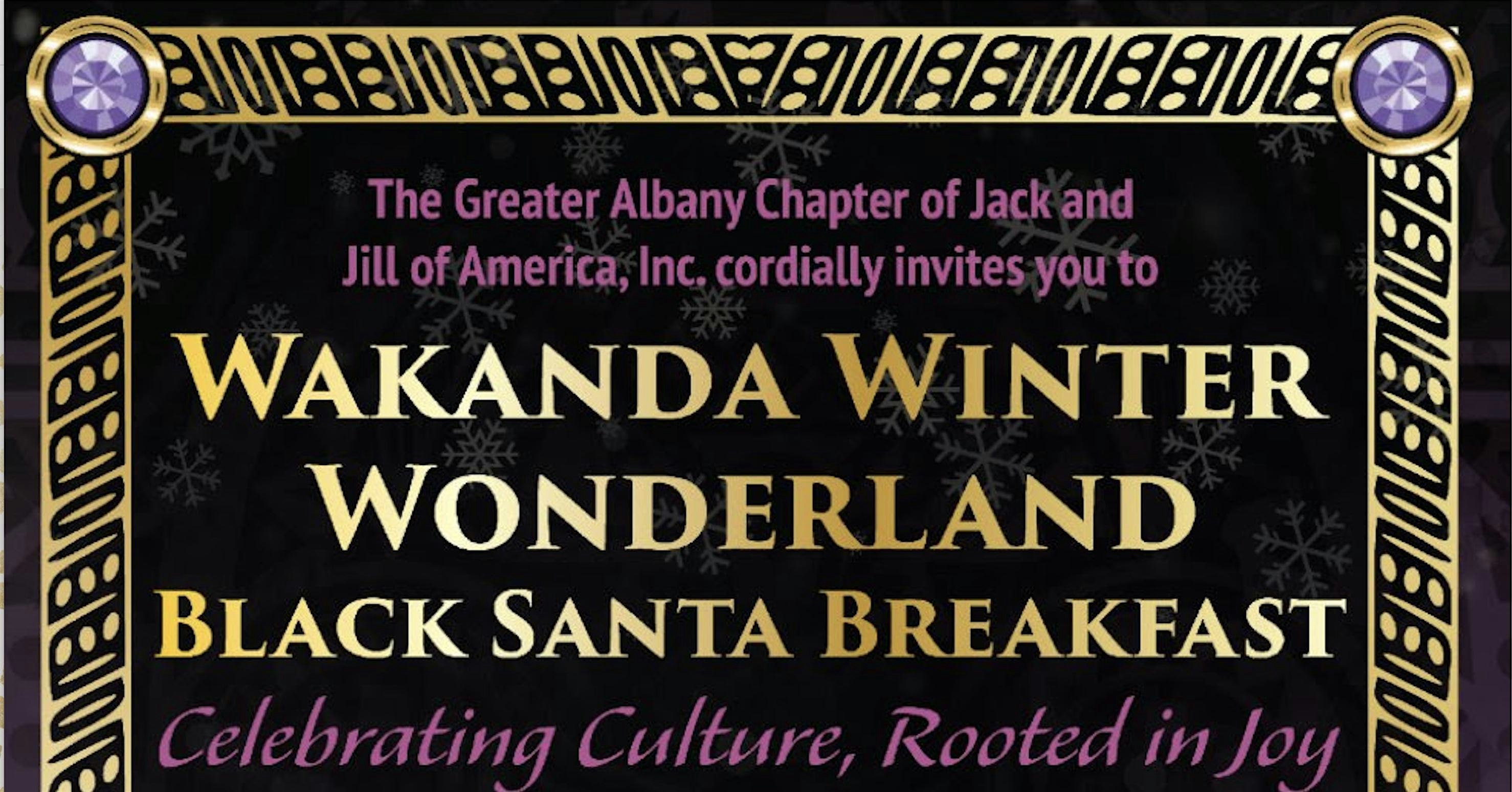 Wakanda Winter Wonderland 2025 Black Santa Breakfast at Rivers Casino & Resort Schenectady – Schenectady, NY