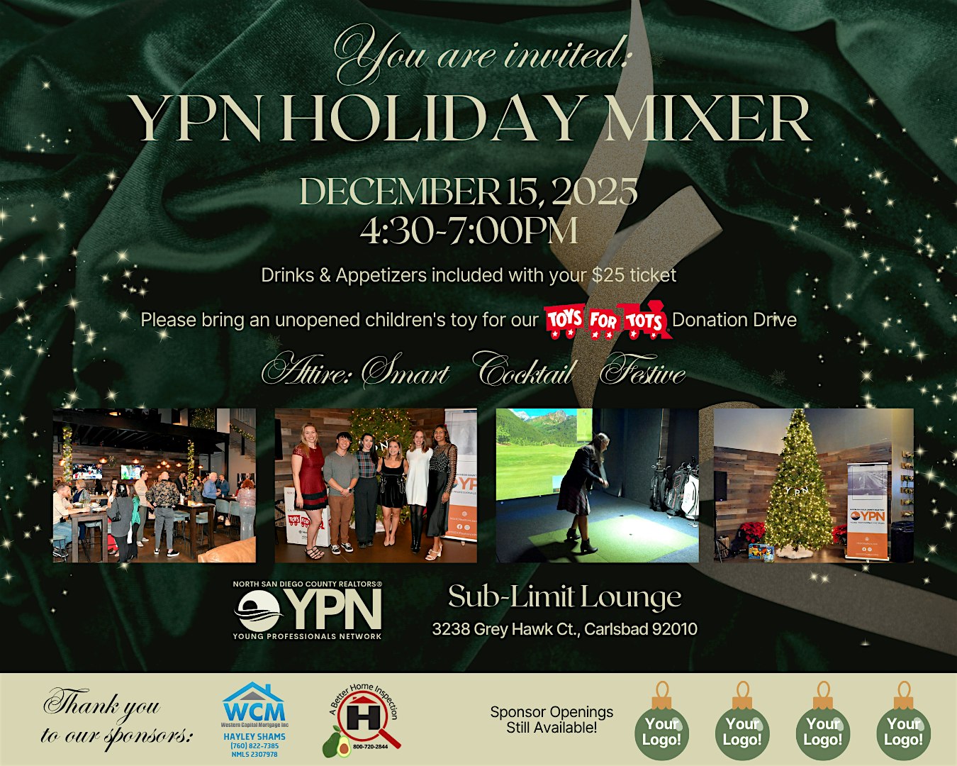 North San Diego County Realtors YPN Holiday Mixer at 3238 Grey Hawk Ct – Carlsbad, CA