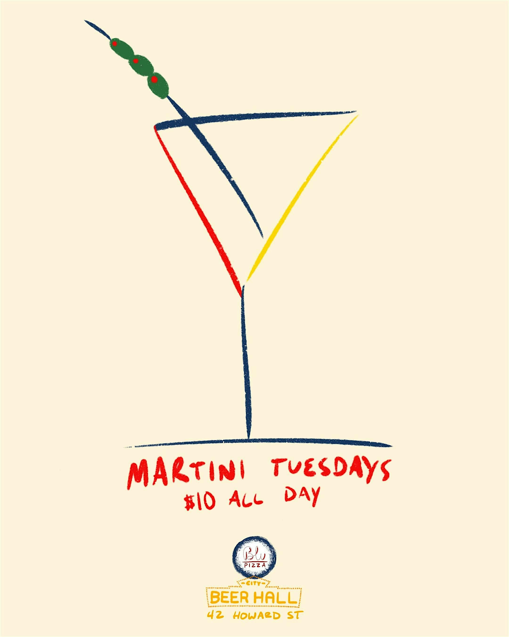 Martini Tuesdays at The City Beer Hall – Albany, NY
