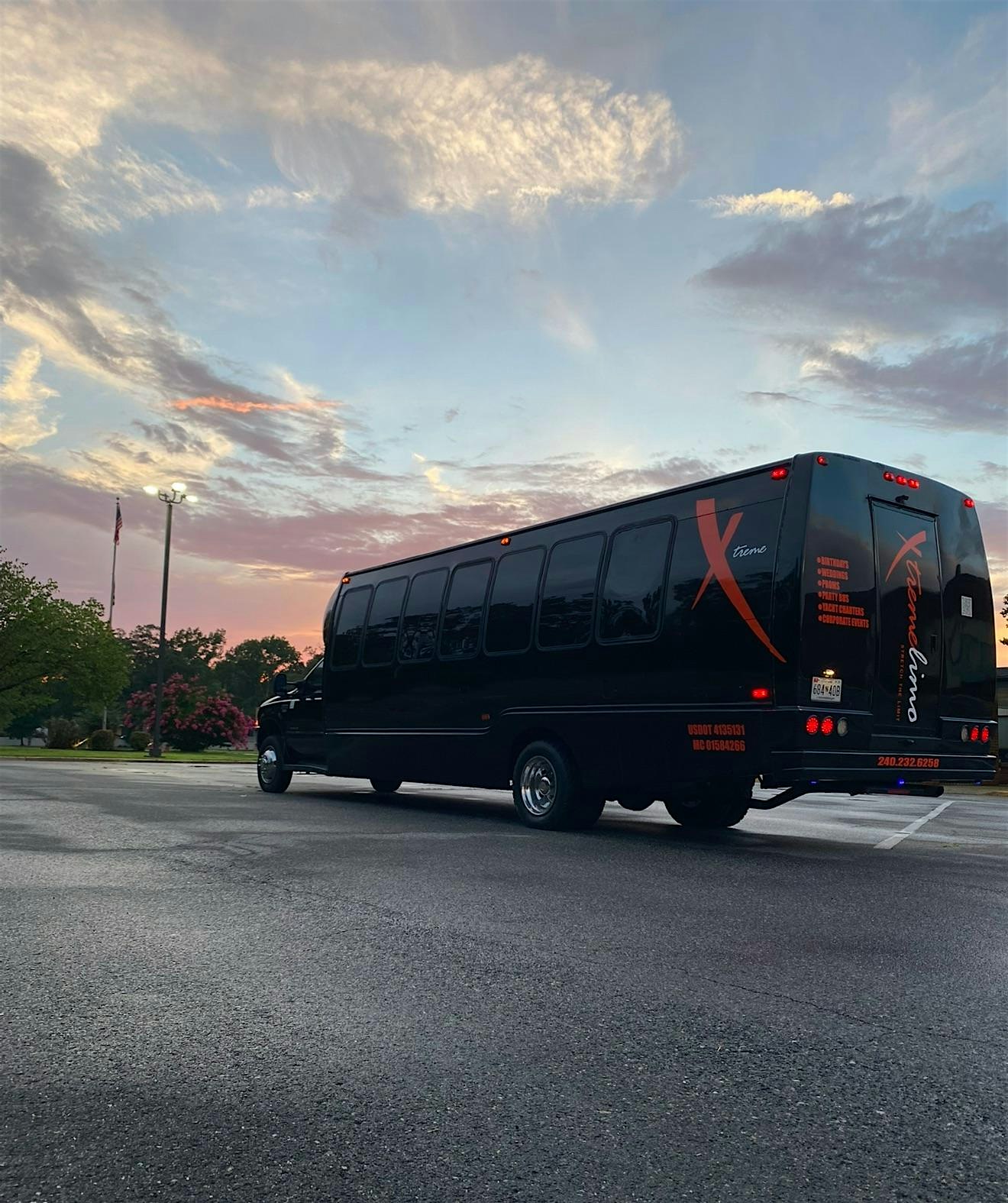 Xtreme Party Bus at Poplar Ridge Road – Baden, MD