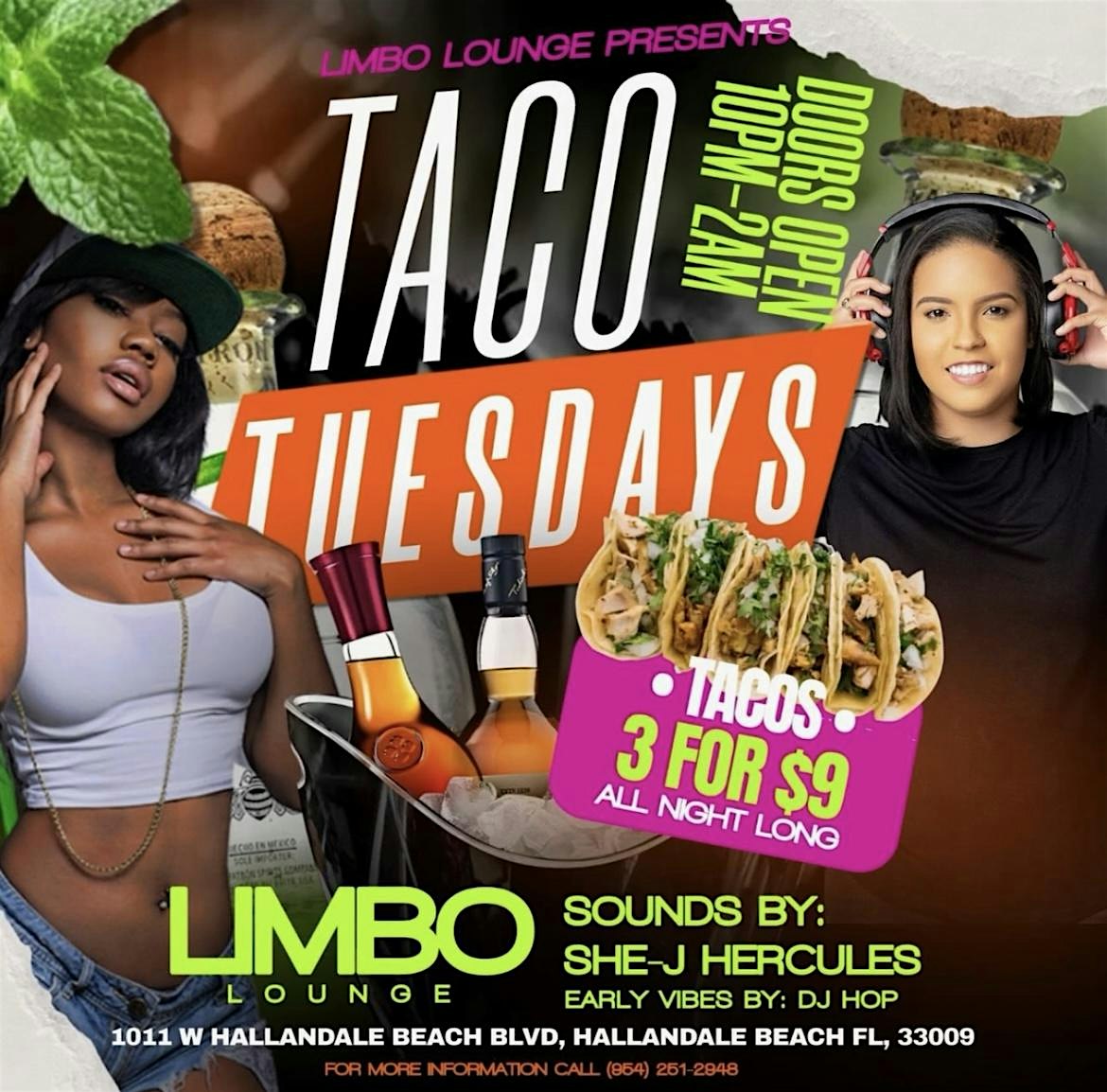 TACO TUESDAYS at Limbo Hookah Lounge, West Hallandale Beach Boulevard, Hallandale Beach, FL, USA – Hallandale Beach, FL