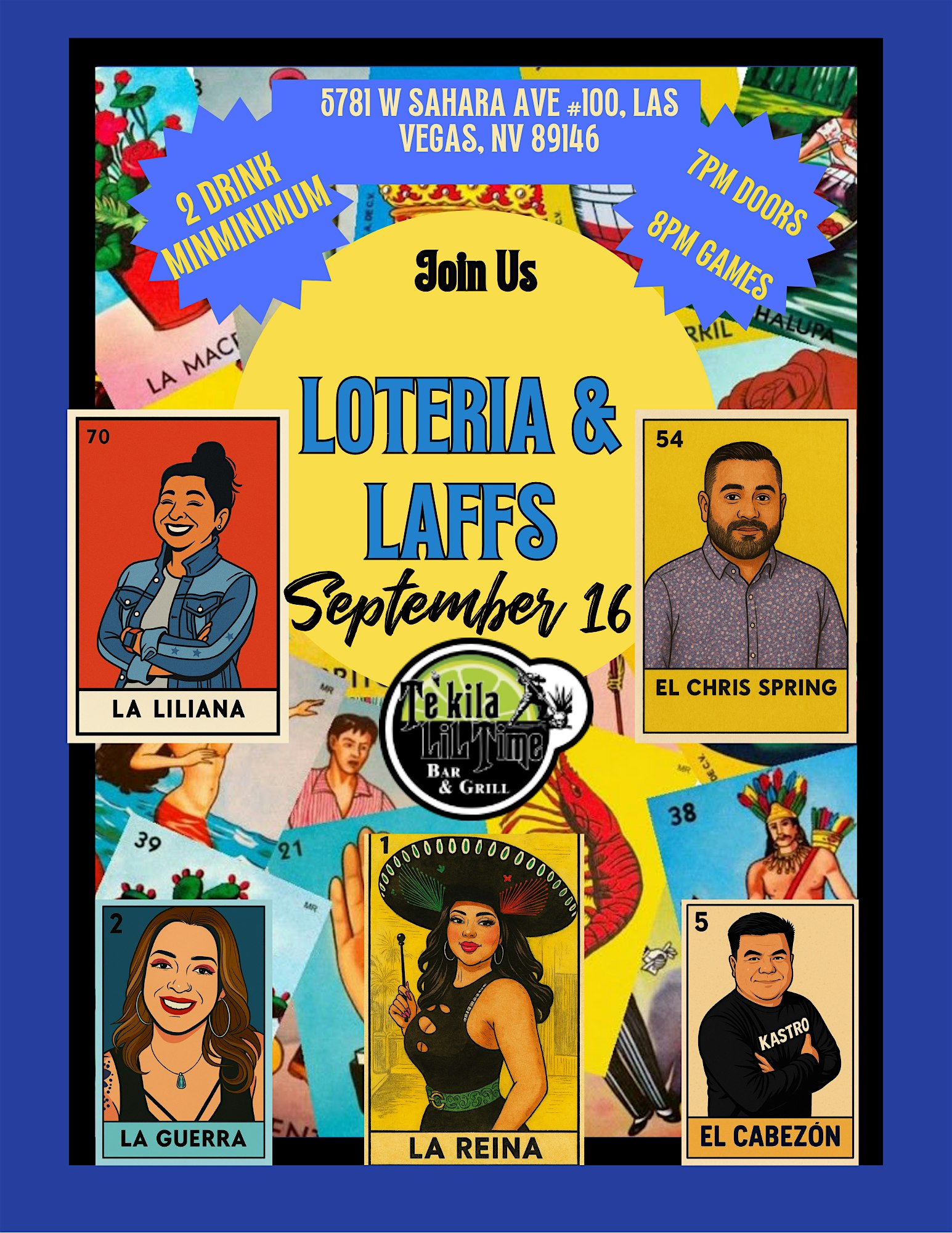 Lotería & Laughs at 5781 W Sahara Ave – Las Vegas, NV