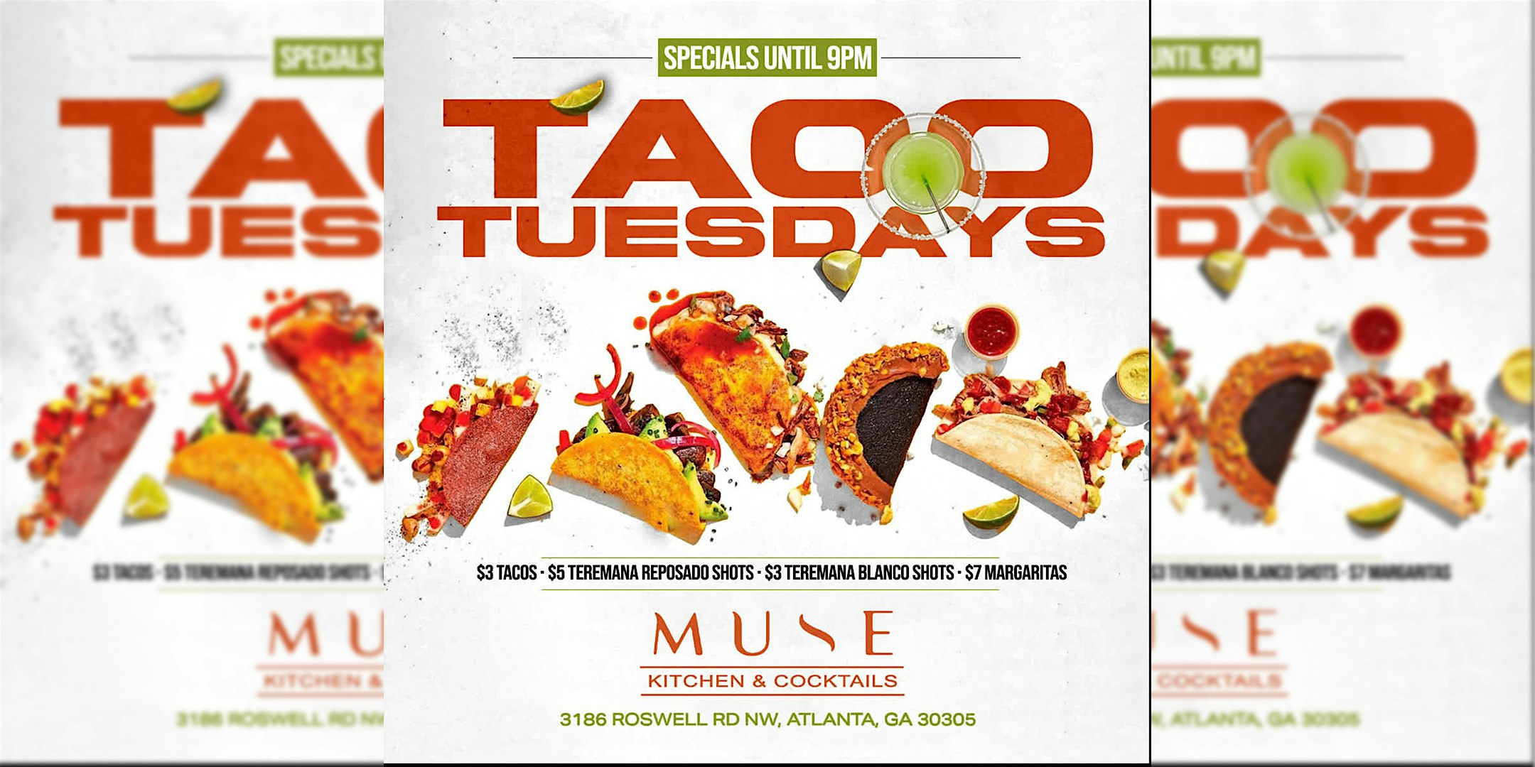TACO TUESDAY @ MUSE at Muse Kitchen & cocktail – Atlanta, GA