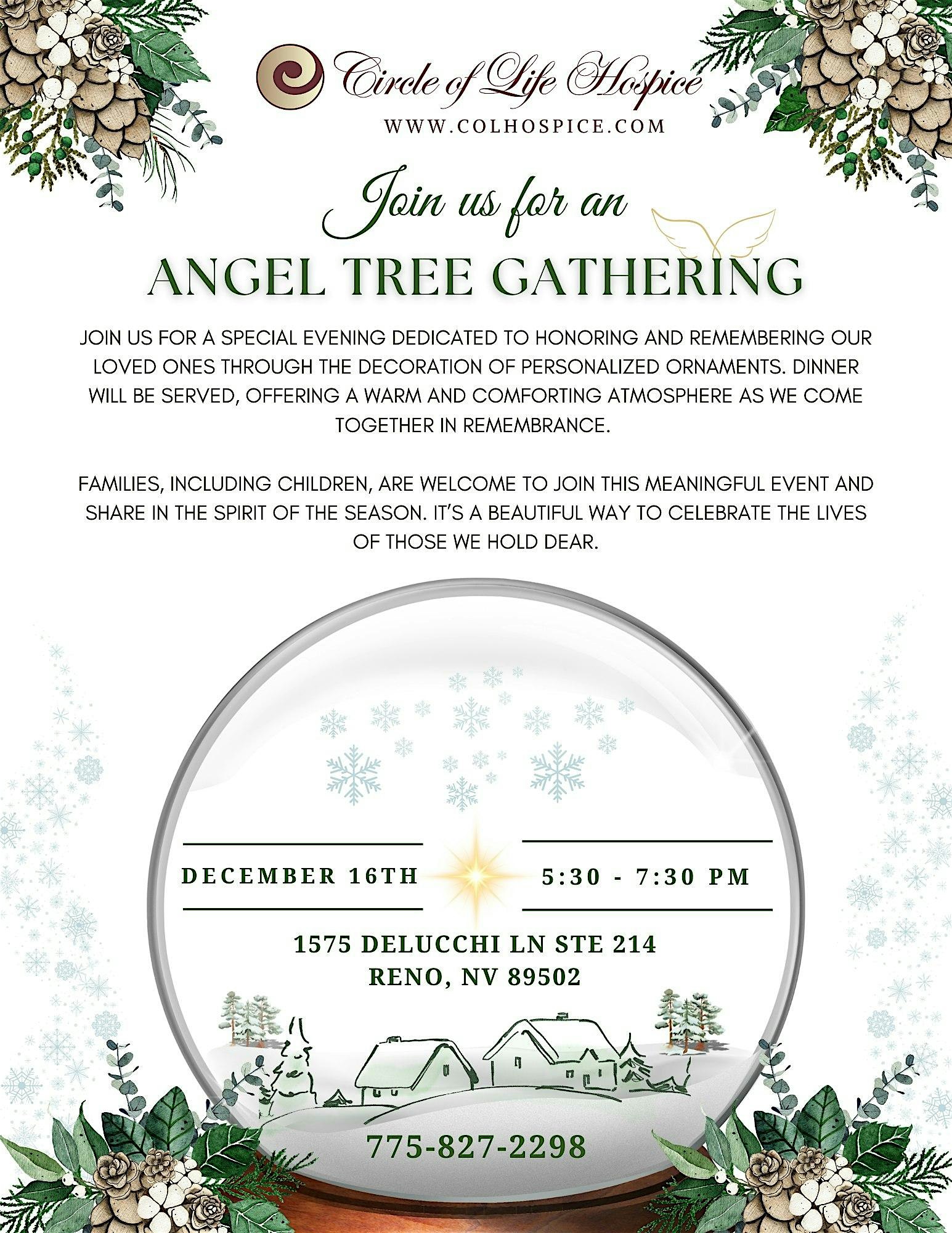 Angel Tree Gathering at 1575 Delucchi Lane ste 214, Reno, NV, USA – Reno, NV