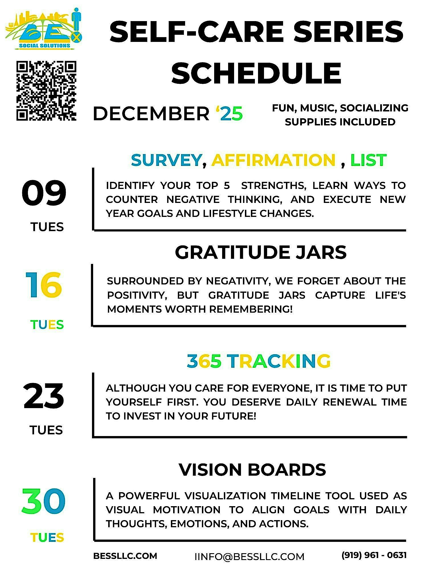 Self-care Series at 3050 N New Hope Rd – Raleigh, NC