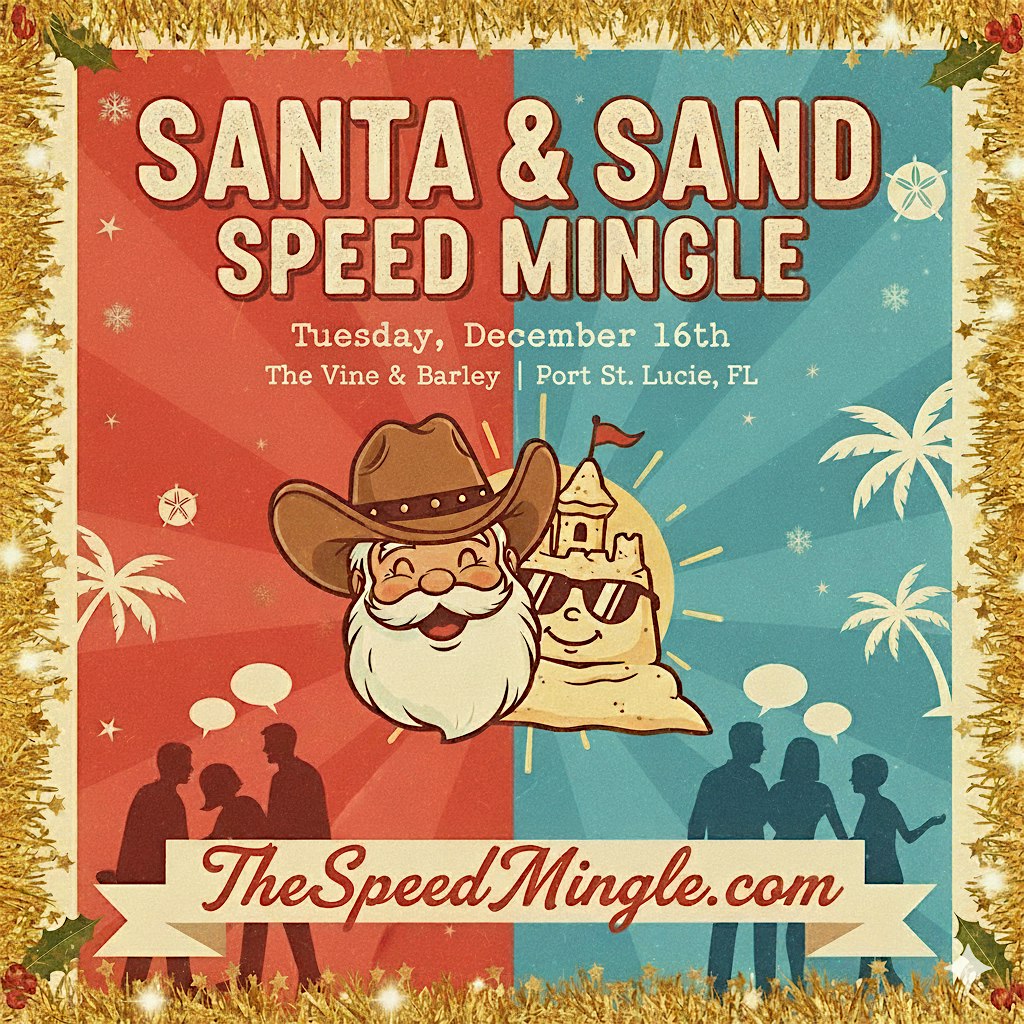 Port St. Lucie, FL Santa & Sand Speed Mingle at The Vine & Barley – Port St. Lucie, FL