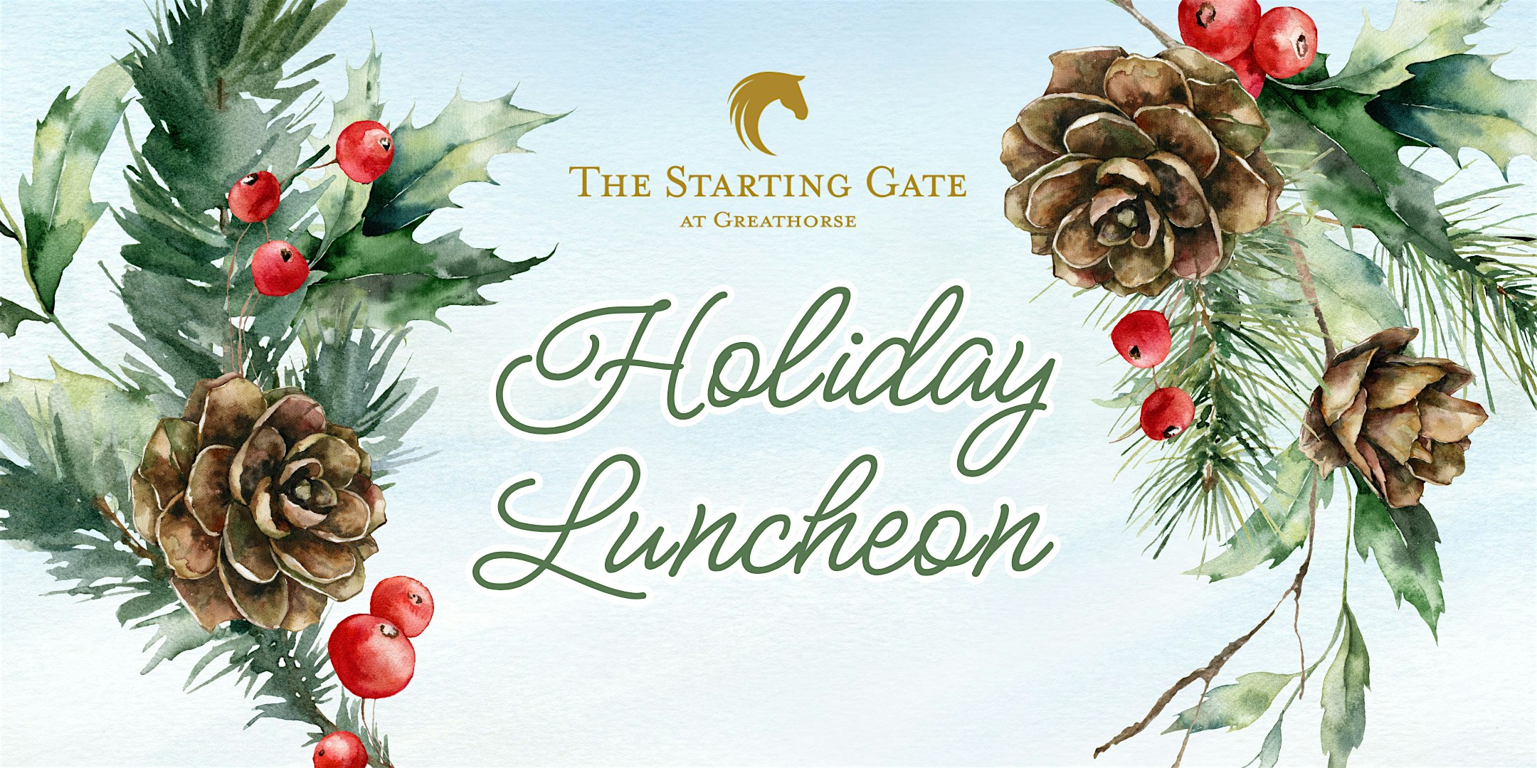 Holiday Luncheon at The Starting Gate at GreatHorse – Hampden, MA