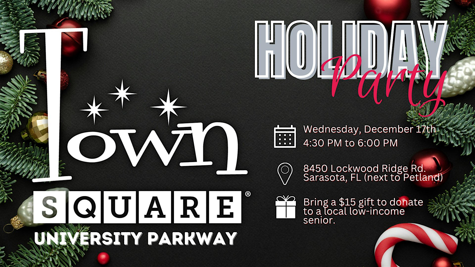 Town Square Holiday Party at 8450 Lockwood Ridge Rd – Sarasota, FL