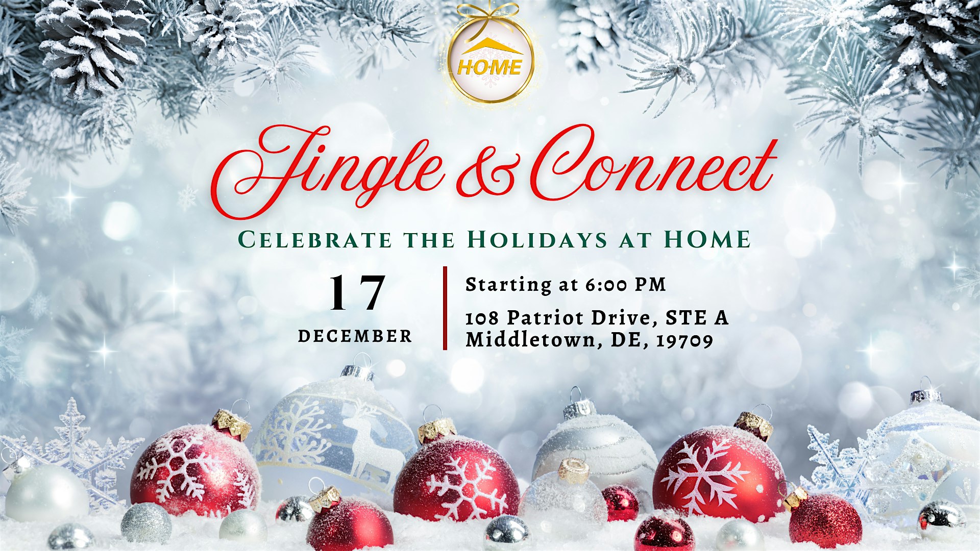 Jingle & Connect – Celebrate the Holidays at HOME at Helping One More Entrepreneur – Middletown, DE