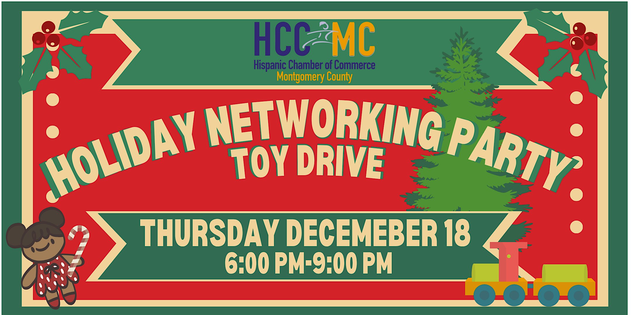 2025 HCCMC Holiday Networking Party & Toy Drive at 1801 Rockville Pike – Rockville, MD