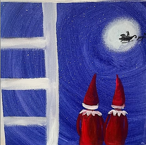 Elves On the Shelves at The Heart Gallery Paint and Sip – Burien, WA