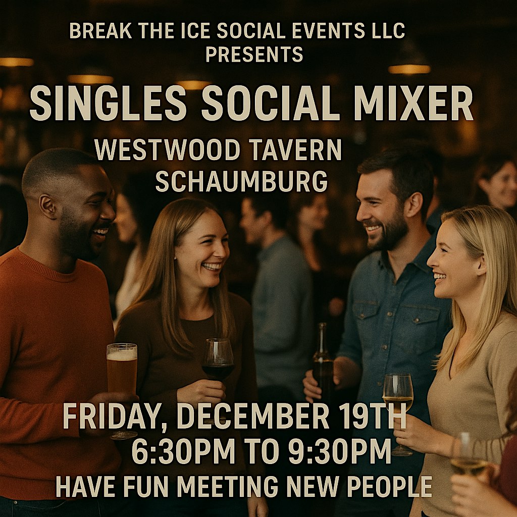 Singles Social Mixer Schaumburg Westwood Tavern at Westwood Tavern – Schaumburg, IL