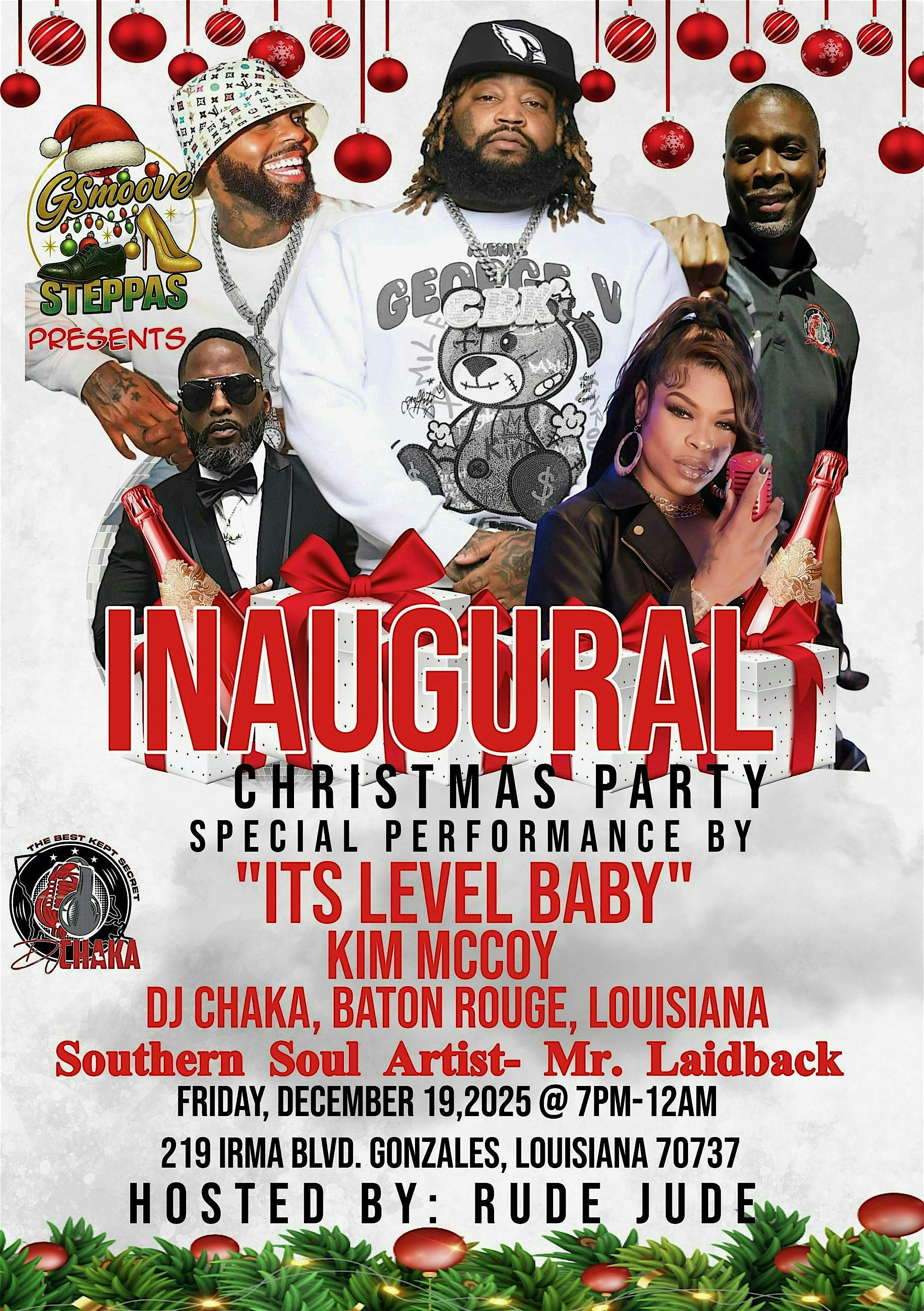 GSmoove Steppas Inaugural Christmas Party at Gonzales Civic Center – Gonzales, LA