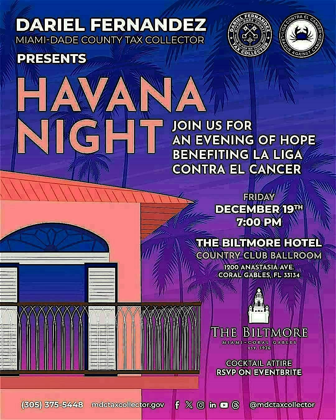 Havana Night at Biltmore Hotel Miami Coral Gables – Coral Gables, FL