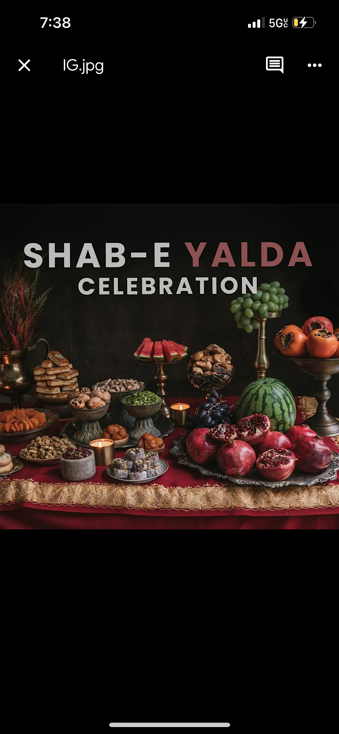 Yalda Night Celebration at Miri’s kitchen – houston, TX