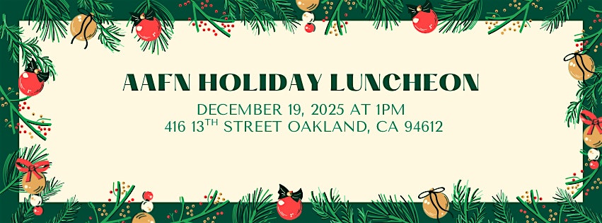 African American Family Network Holiday Luncheon at 416 13th St – Oakland, CA