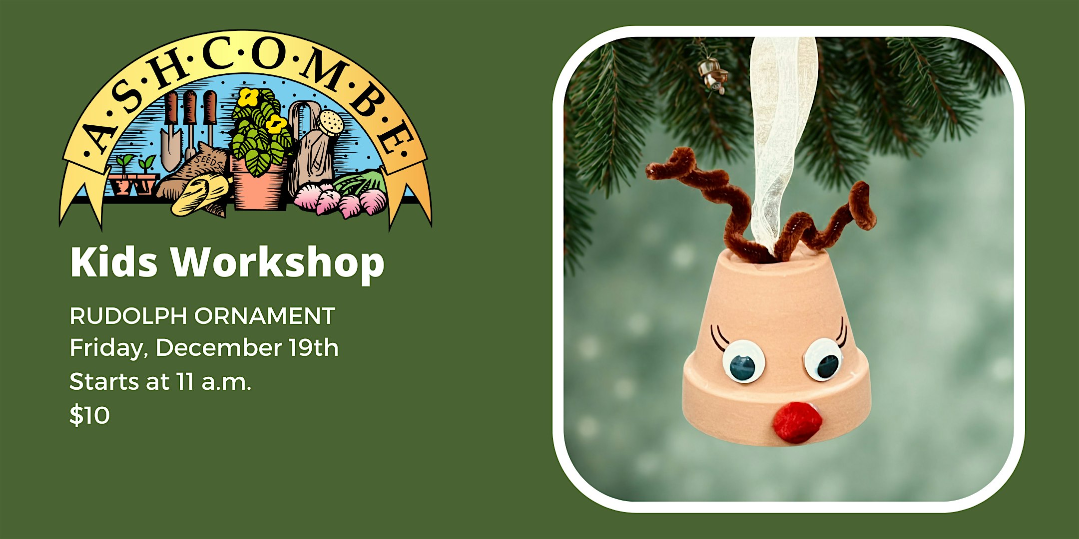 Rudolph Ornament at Ashcombe Farm and Greenhouses – Mechanicsburg, PA