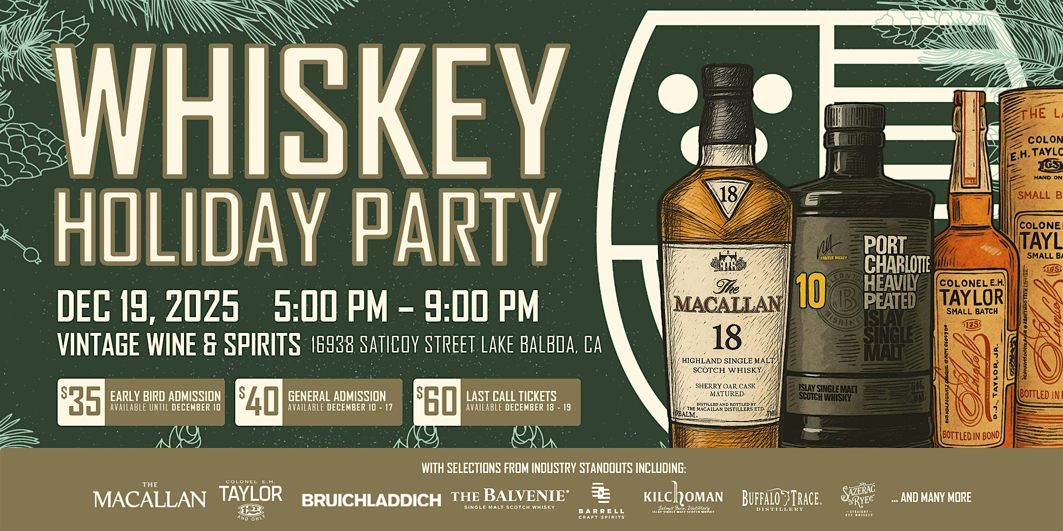 Whiskey Holiday Party at Vintage Wine and Spirits at Vintage Wine & Spirits – Los Angeles, CA