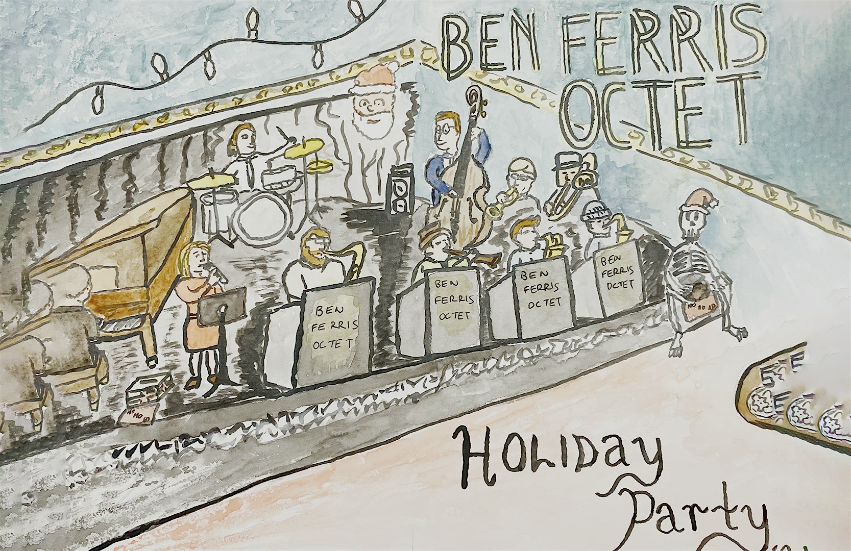 Ben Ferris Octet – Annual Christmas Show at The North Street Cabaret – Madison, WI